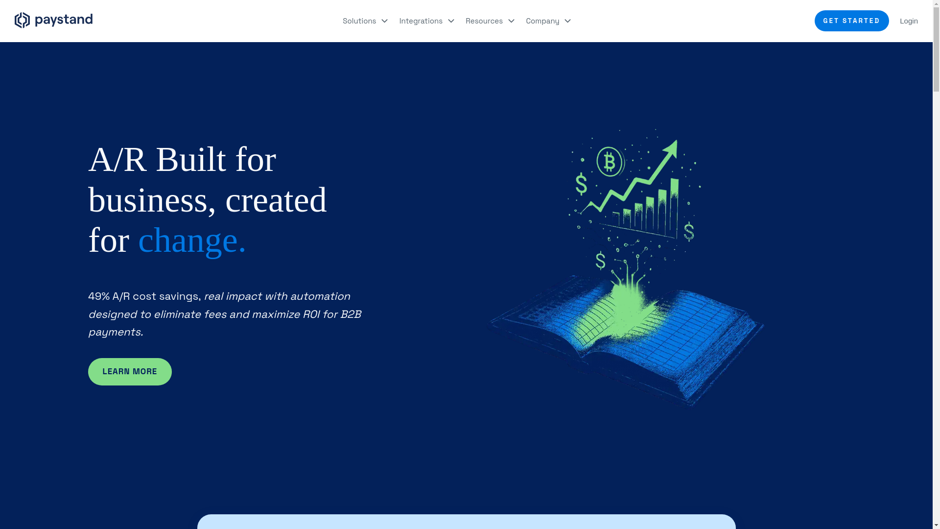 website screenshot of https://paystandprosync.com/