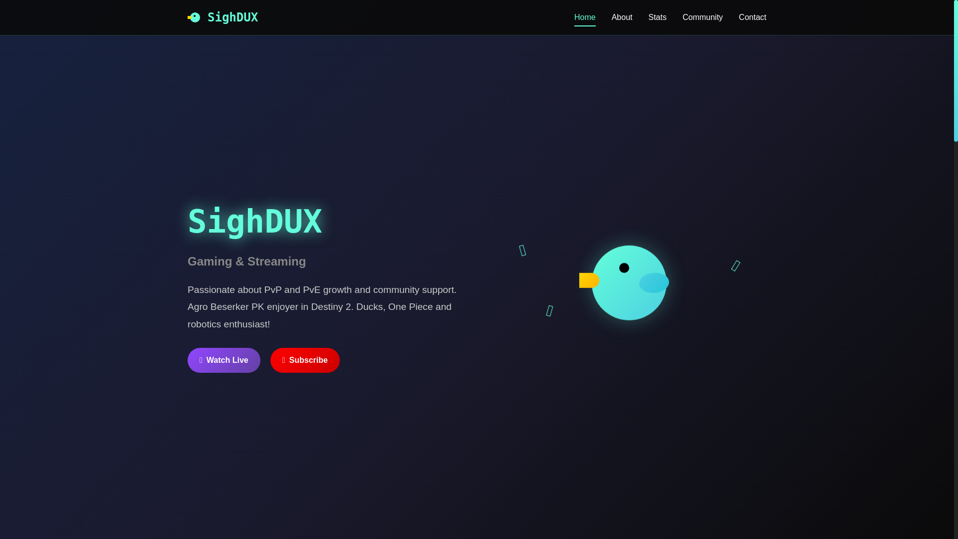 website screenshot of https://sighdux-site.pages.dev/