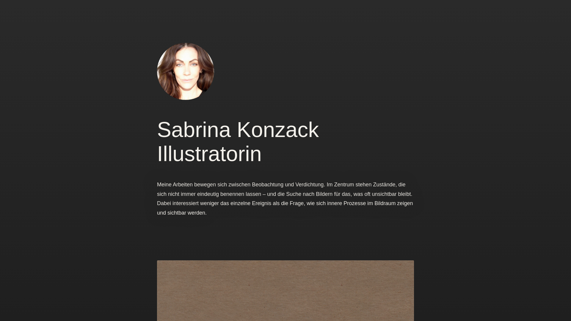 website screenshot of https://sabrinakonzack.de/