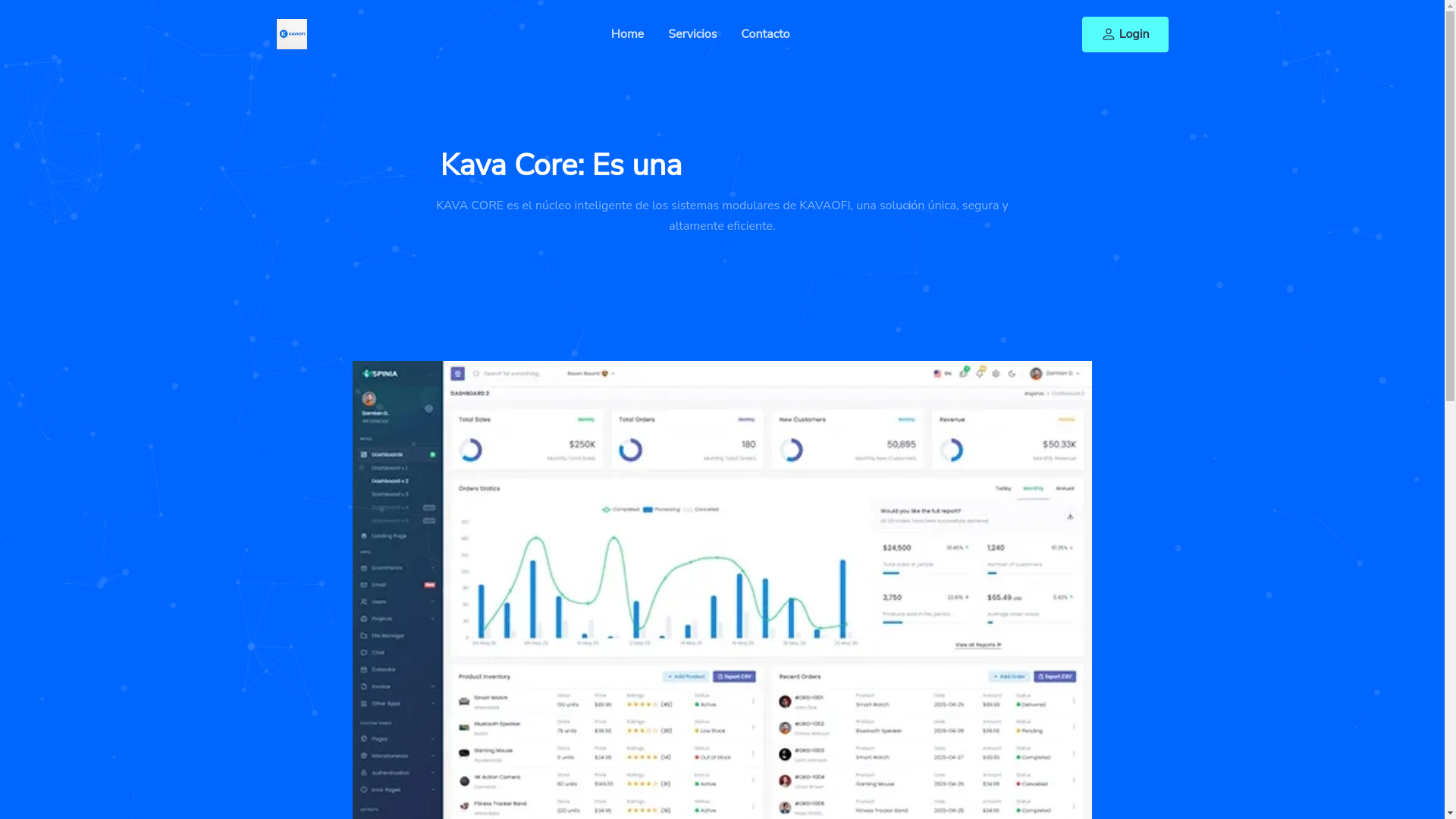 website screenshot of https://kavaofi.com/