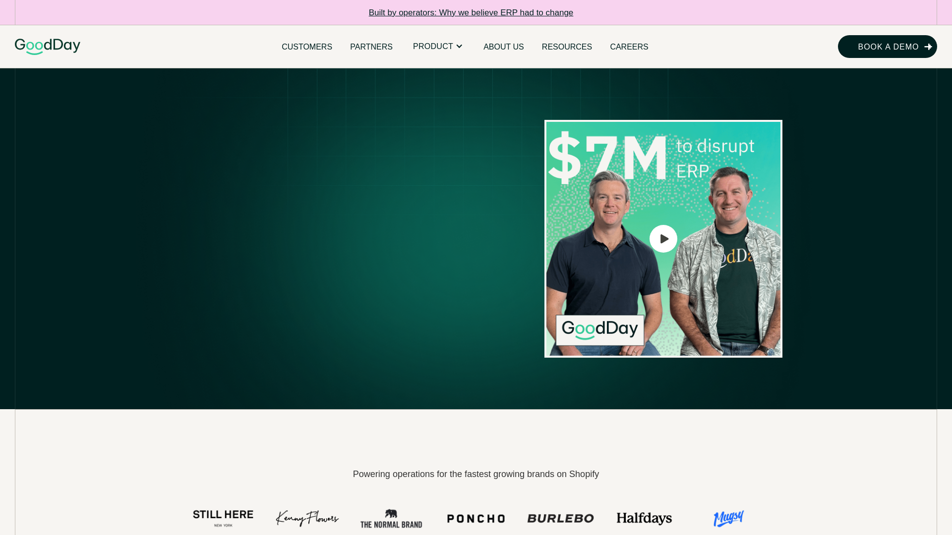 website screenshot of https://letsgogoodday.com/