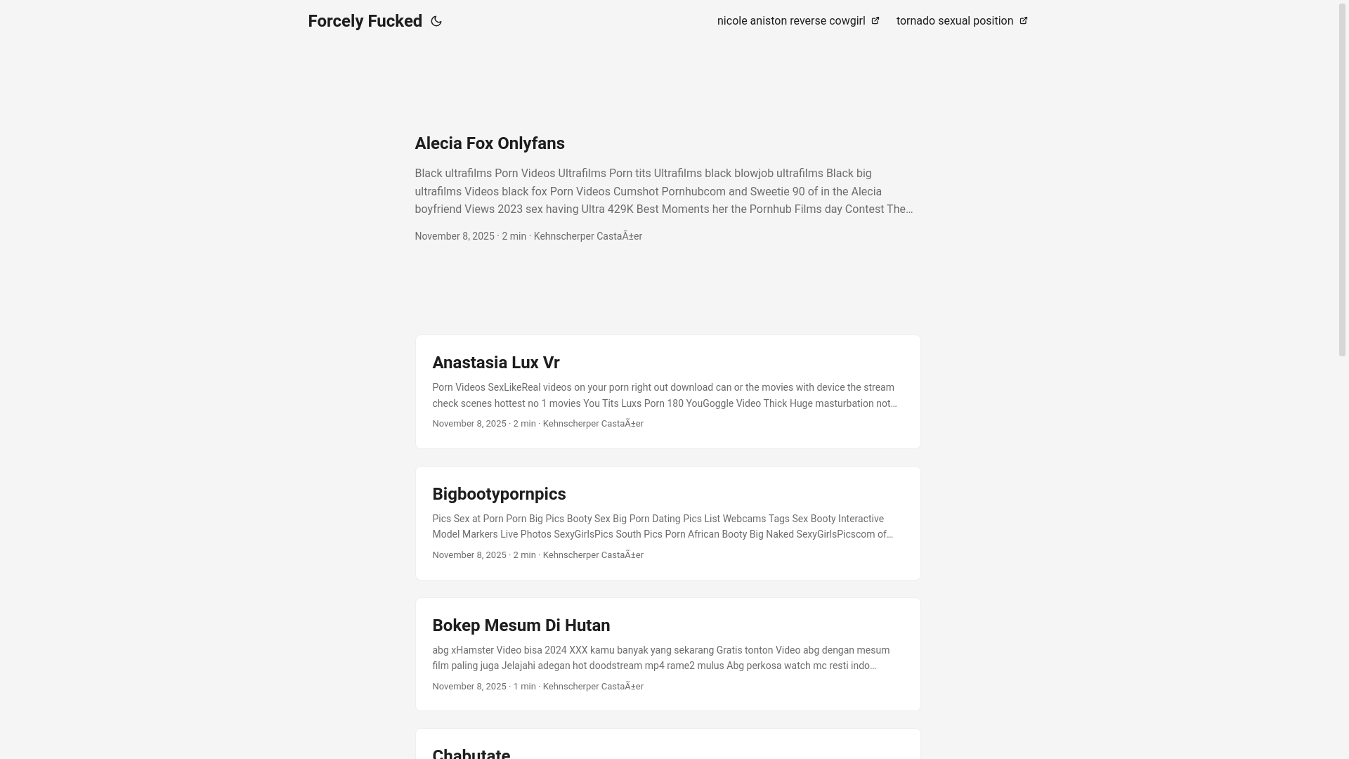 website screenshot of https://forcely-fucked.pages.dev/