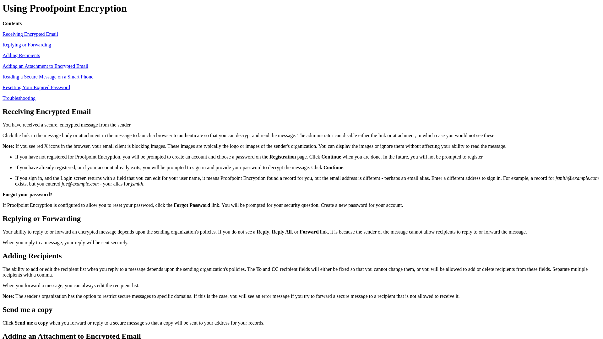 website screenshot of https://ser.ppsecureemail.com/securereader/help.jsf?lang=enus