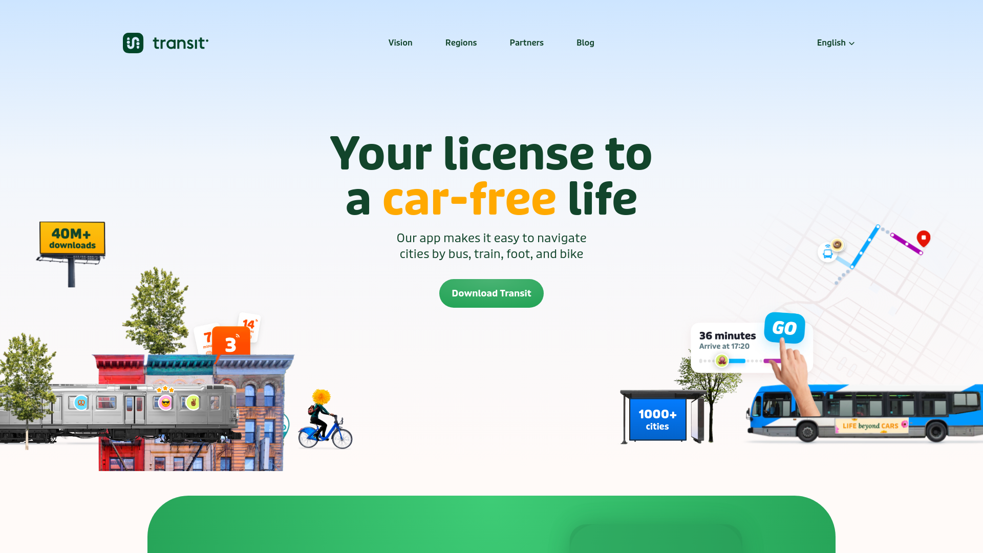 website screenshot of https://transitapp.com/