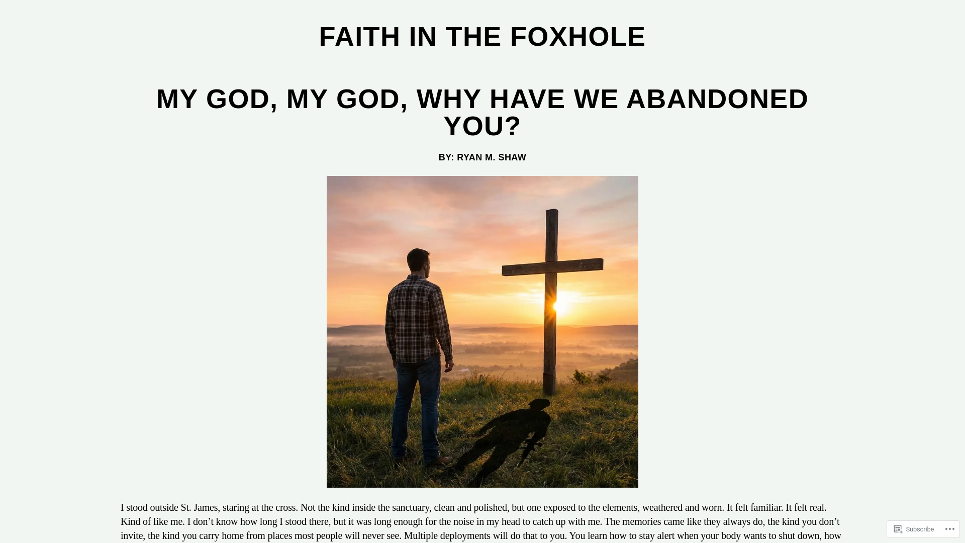 website screenshot of https://ryanmshaw.blog/