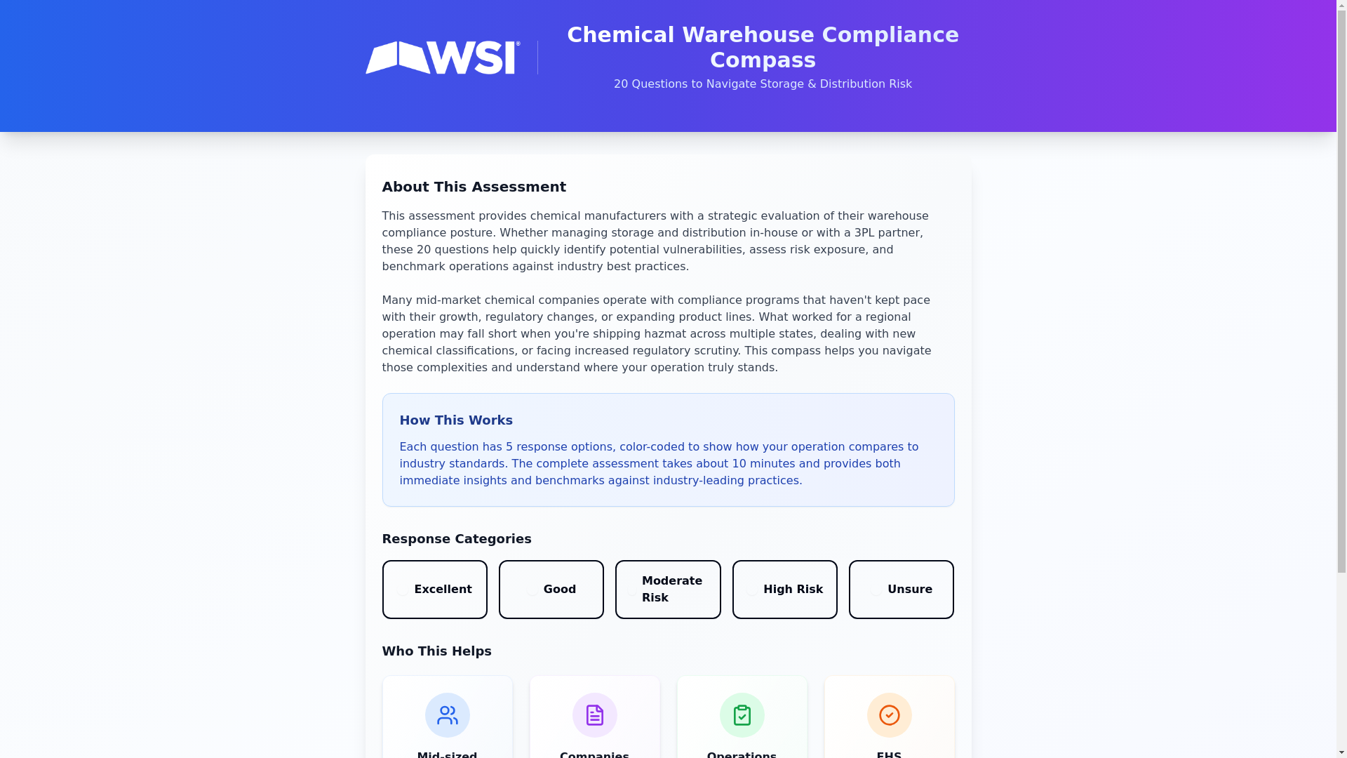 website screenshot of https://warehousechemicalcompliance.com/