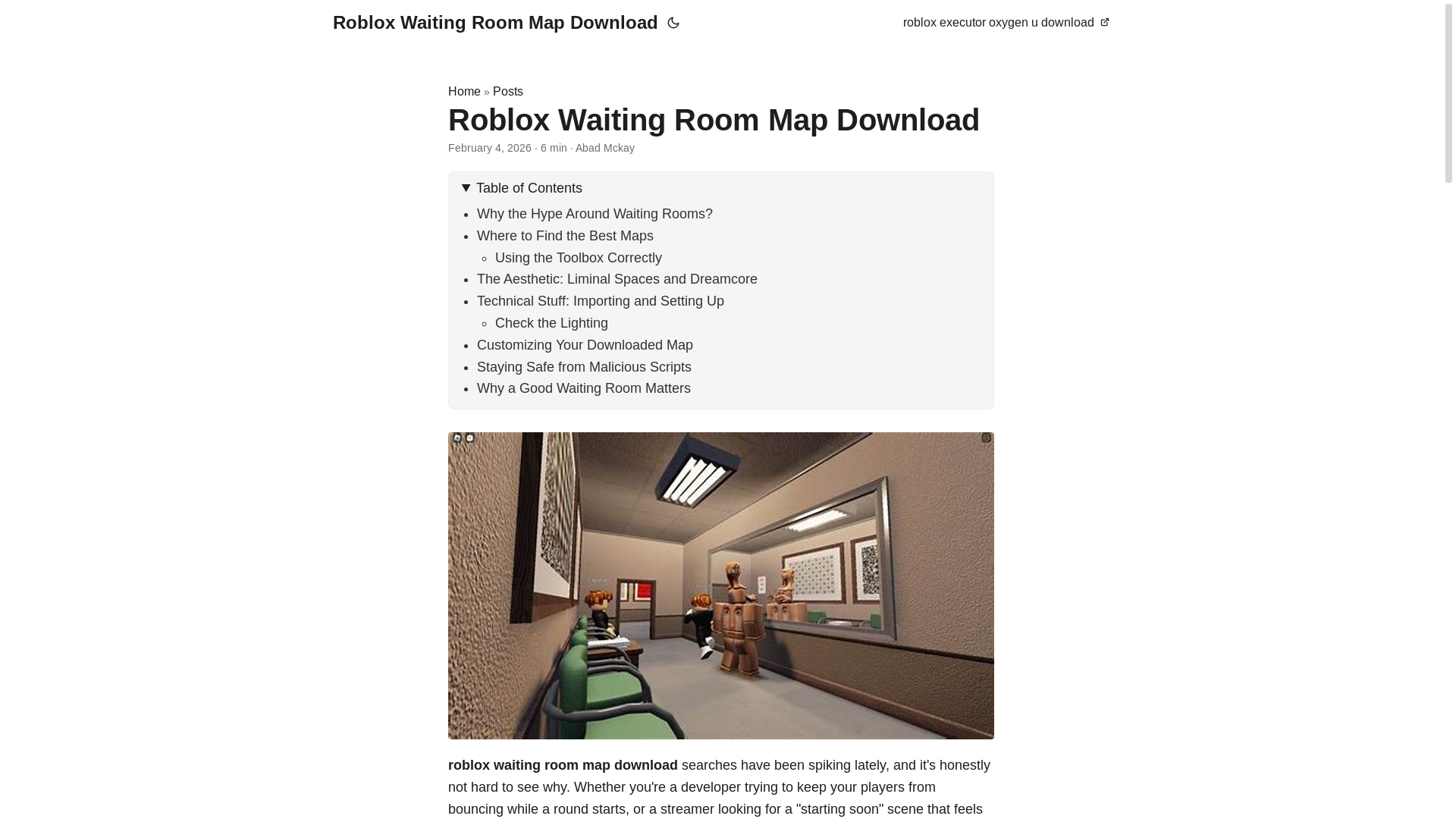 website screenshot of https://robloxwaitingroommapdownload.pages.dev/
