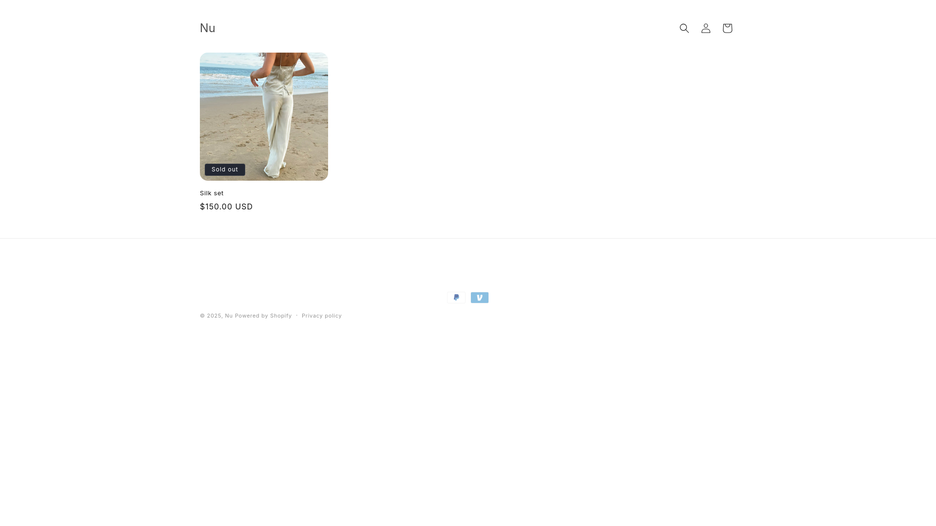 website screenshot of https://shopnuofficial.com/