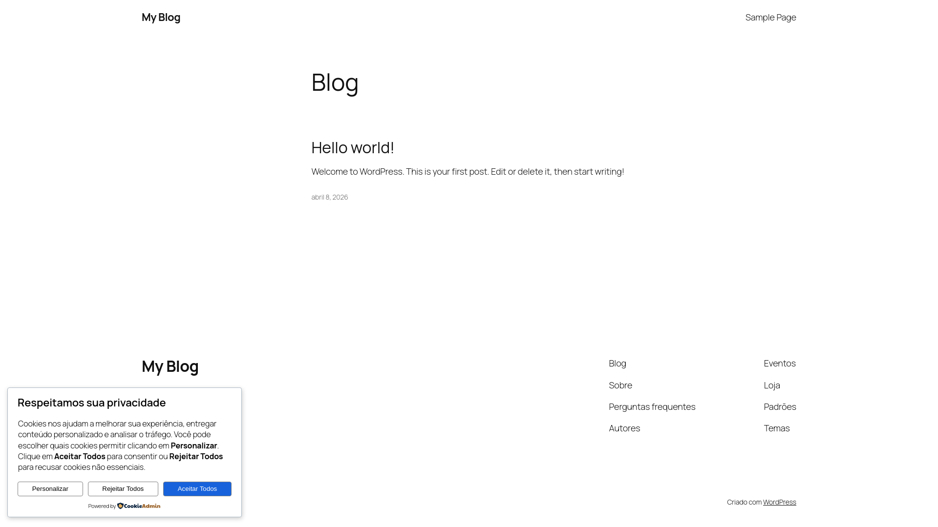 website screenshot of https://leandronascimentonline.com.br/