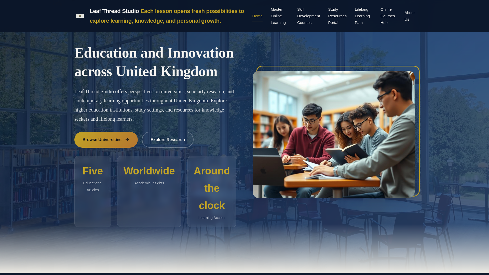 website screenshot of https://leafthreadstudio.icu
