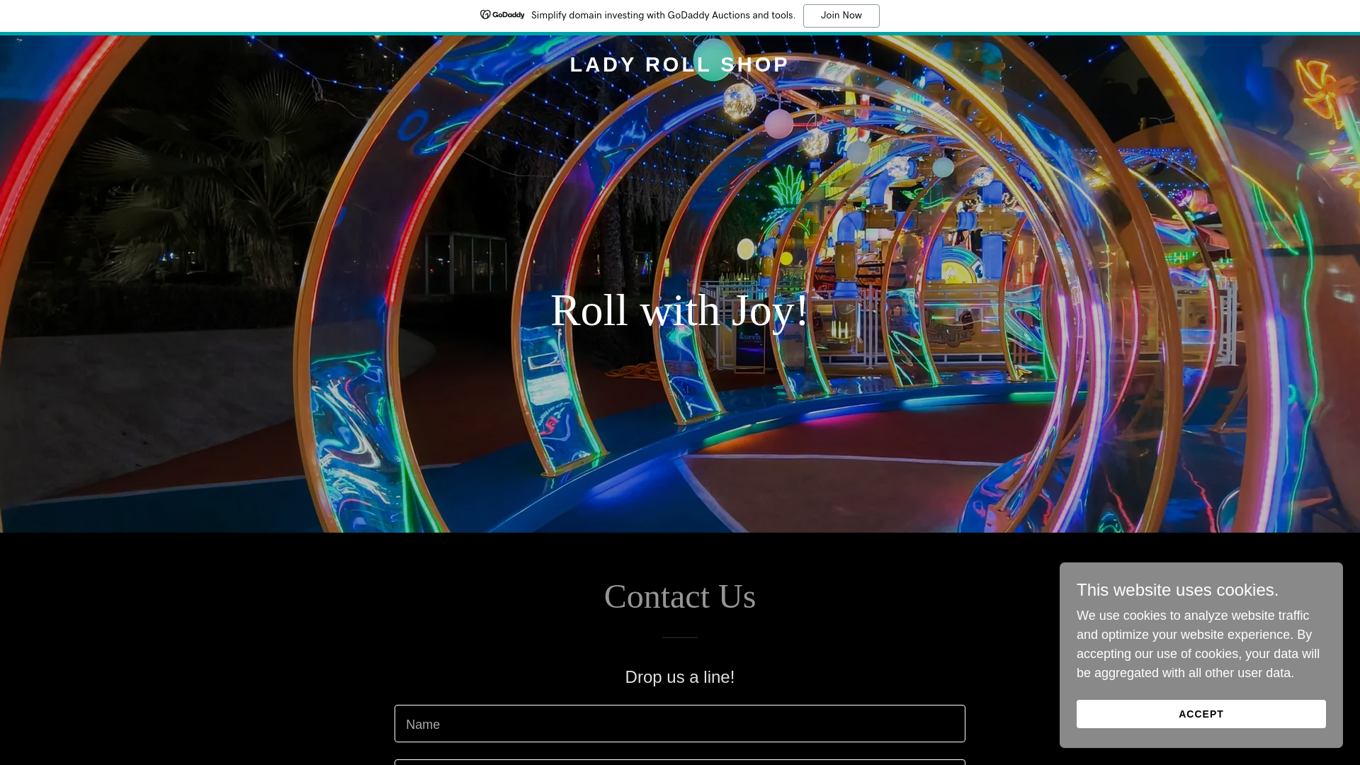 website screenshot of https://ladyrollshop.com/