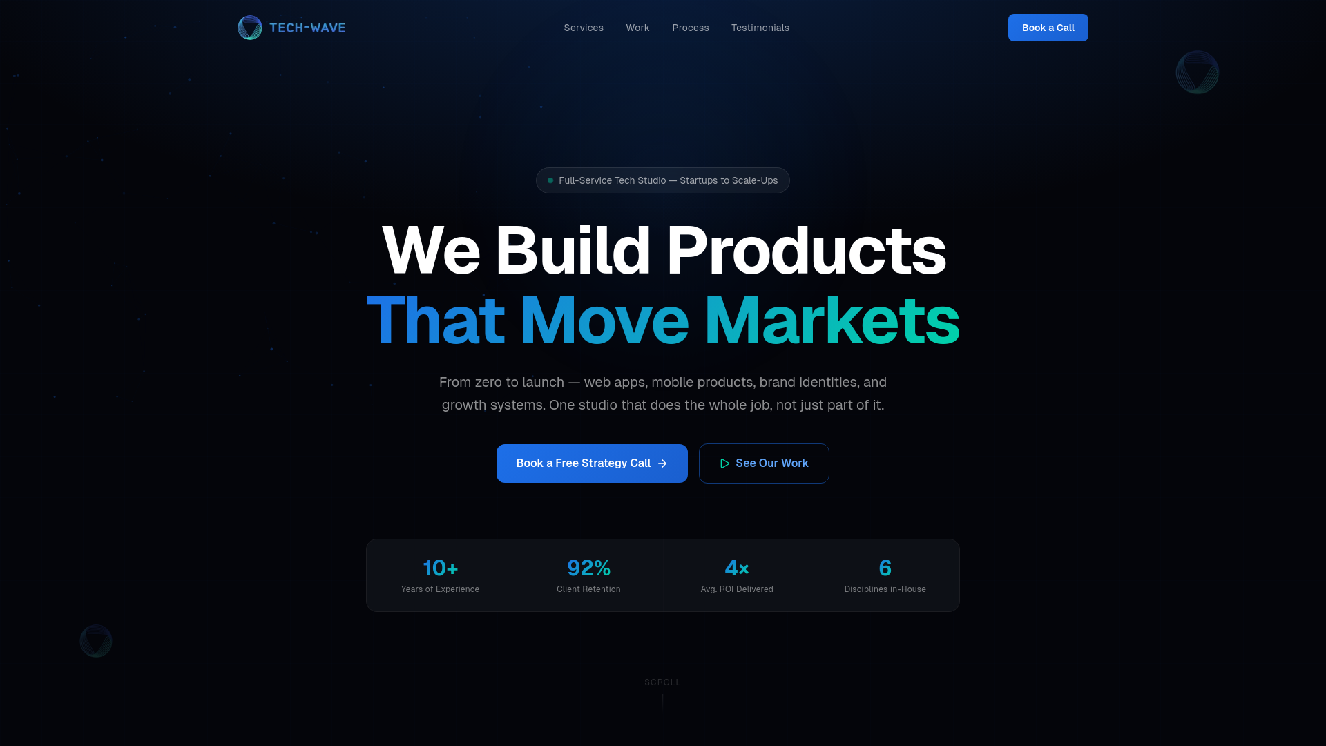 website screenshot of https://tech-wave.am