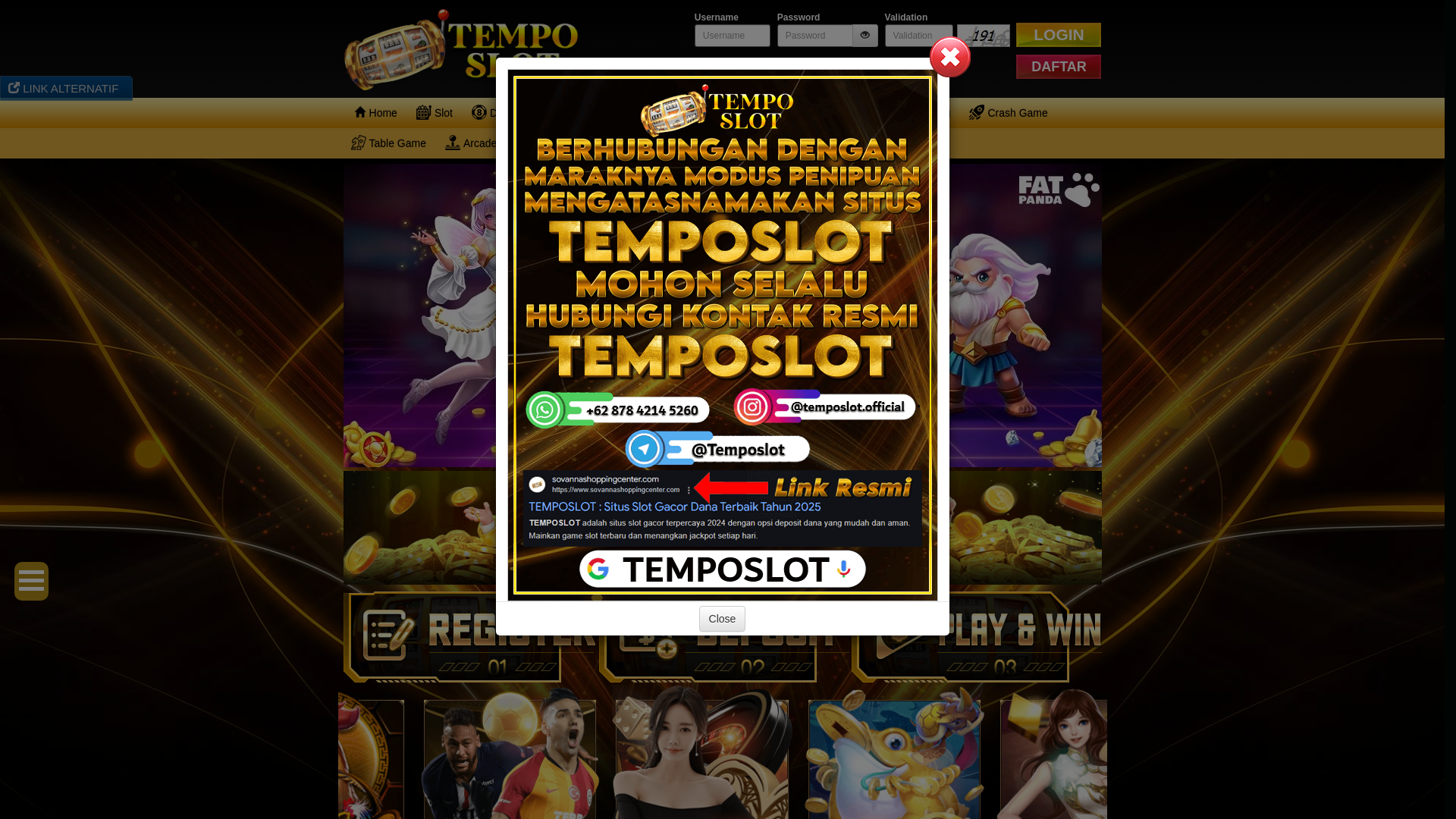 website screenshot of https://temposuperior.online/