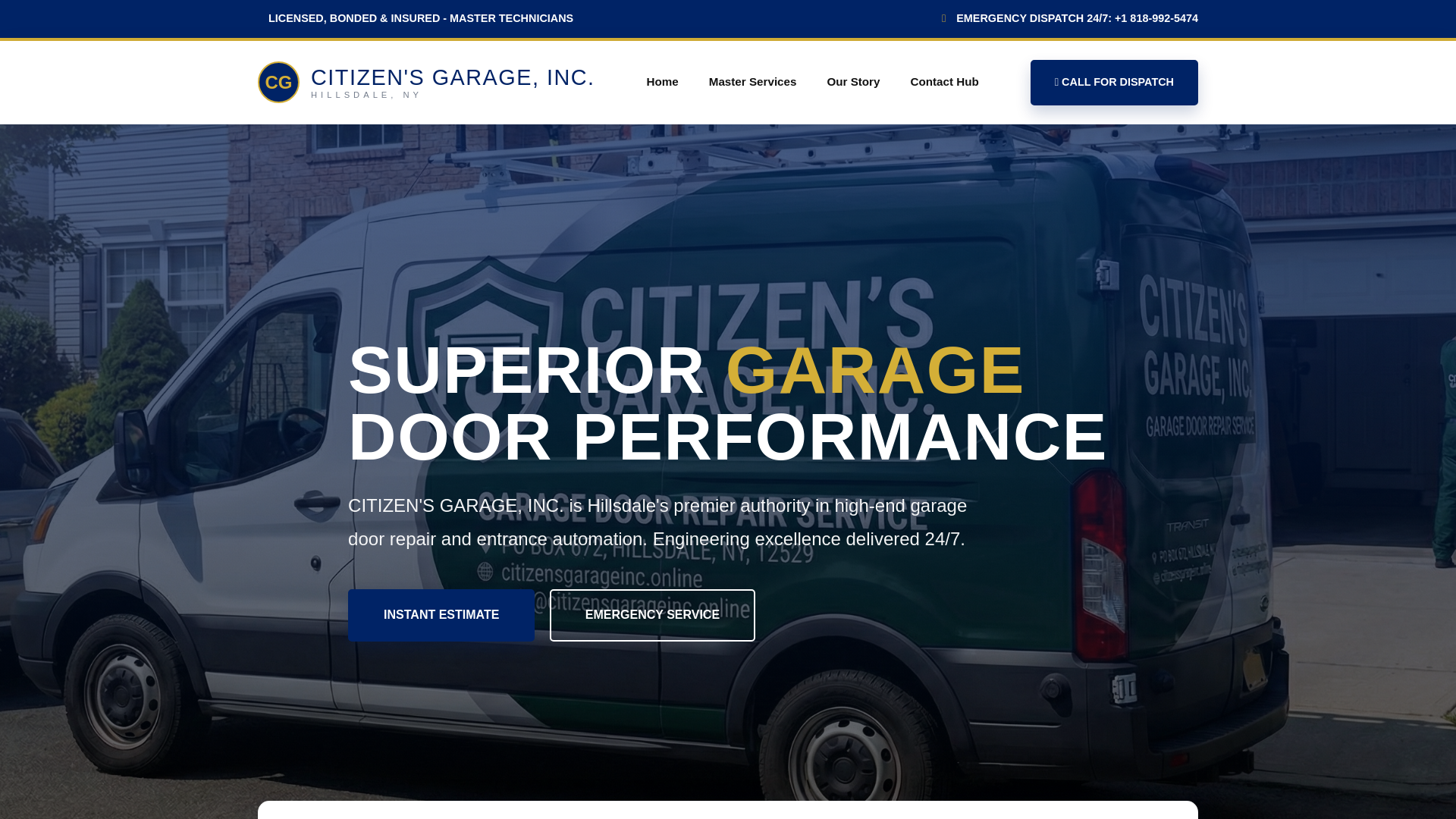 website screenshot of https://citizensgarageinc.online/