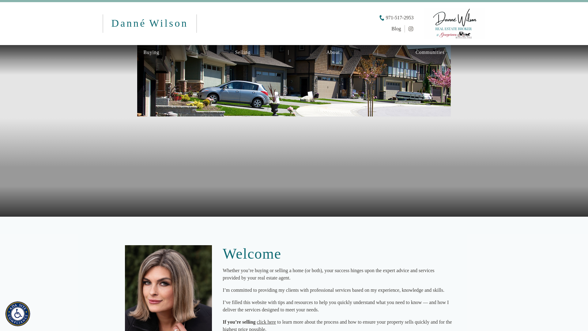 website screenshot of https://dannewilsonrealestate.pro