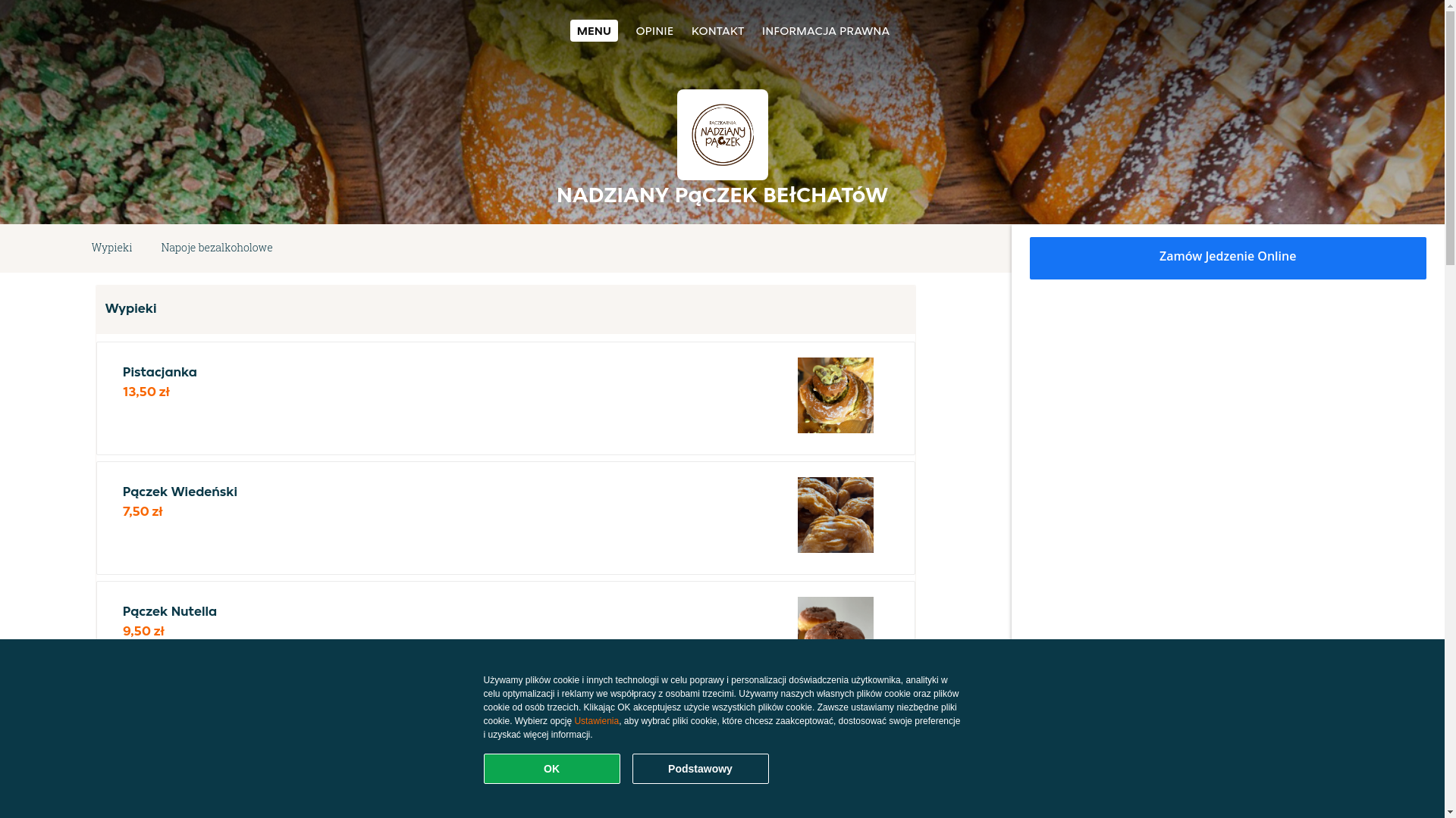 website screenshot of https://nadziany-paczek-belchatow.pl/