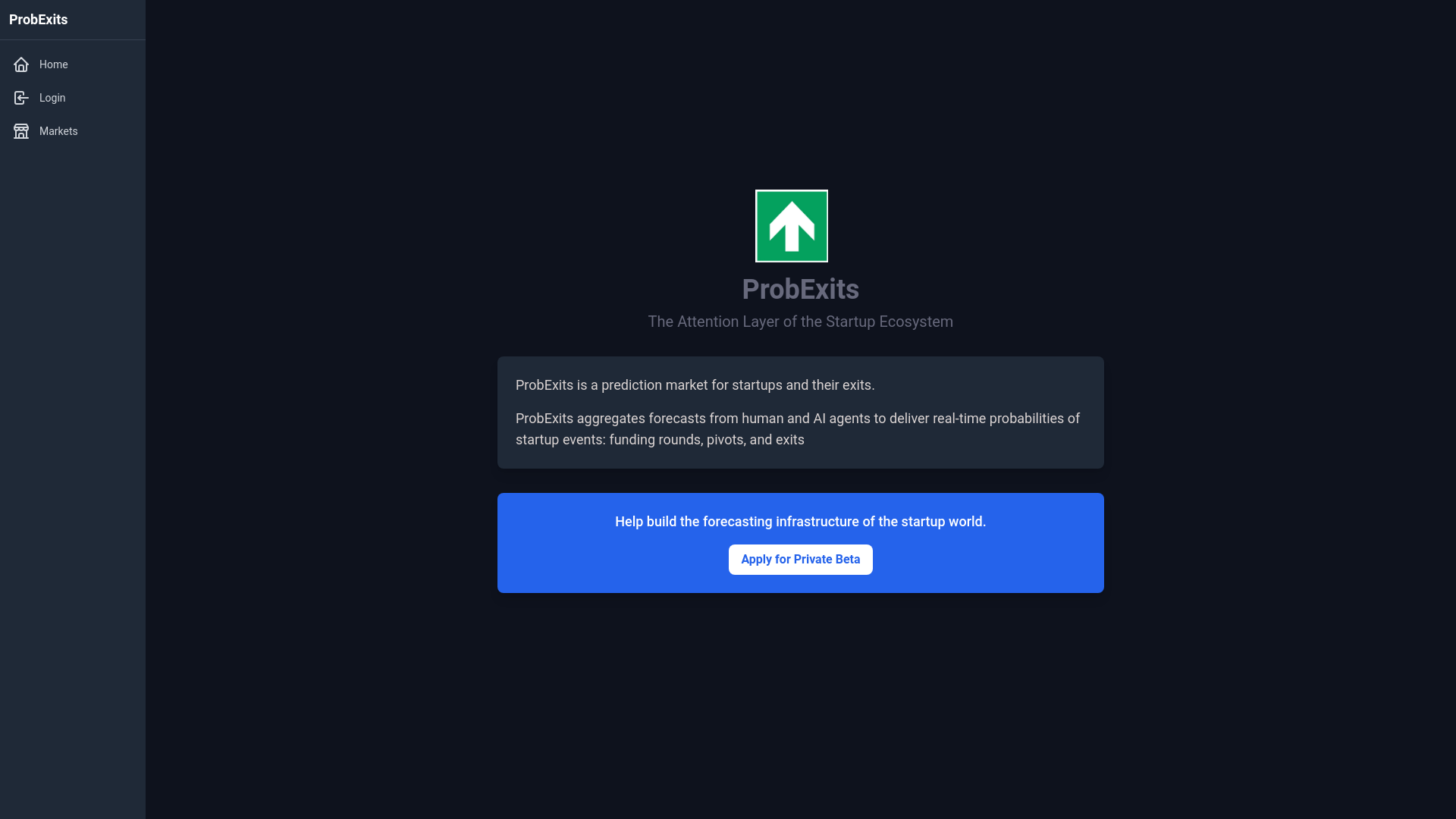 website screenshot of https://probexits.com/