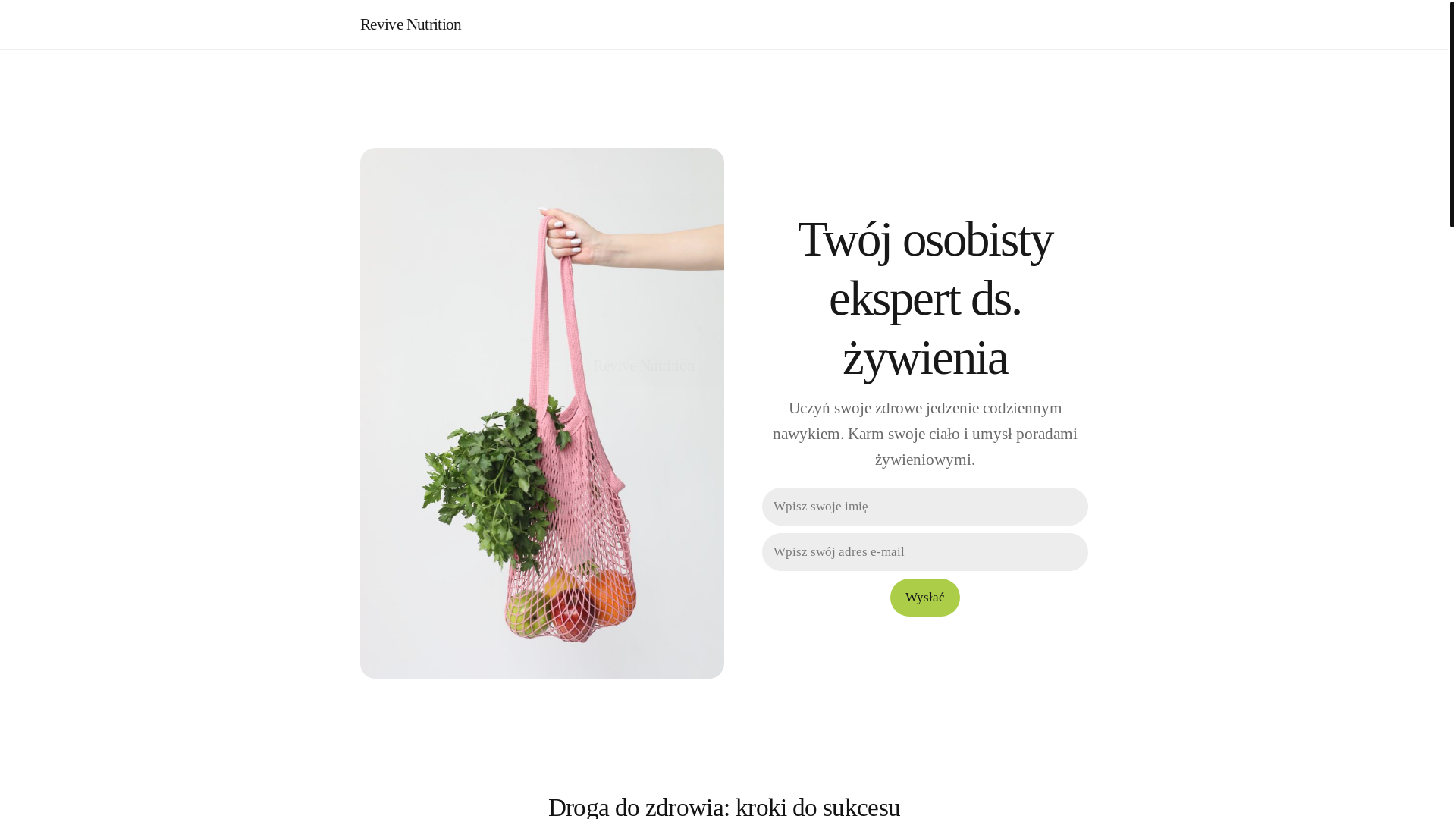 website screenshot of https://revivenutritionu.com/