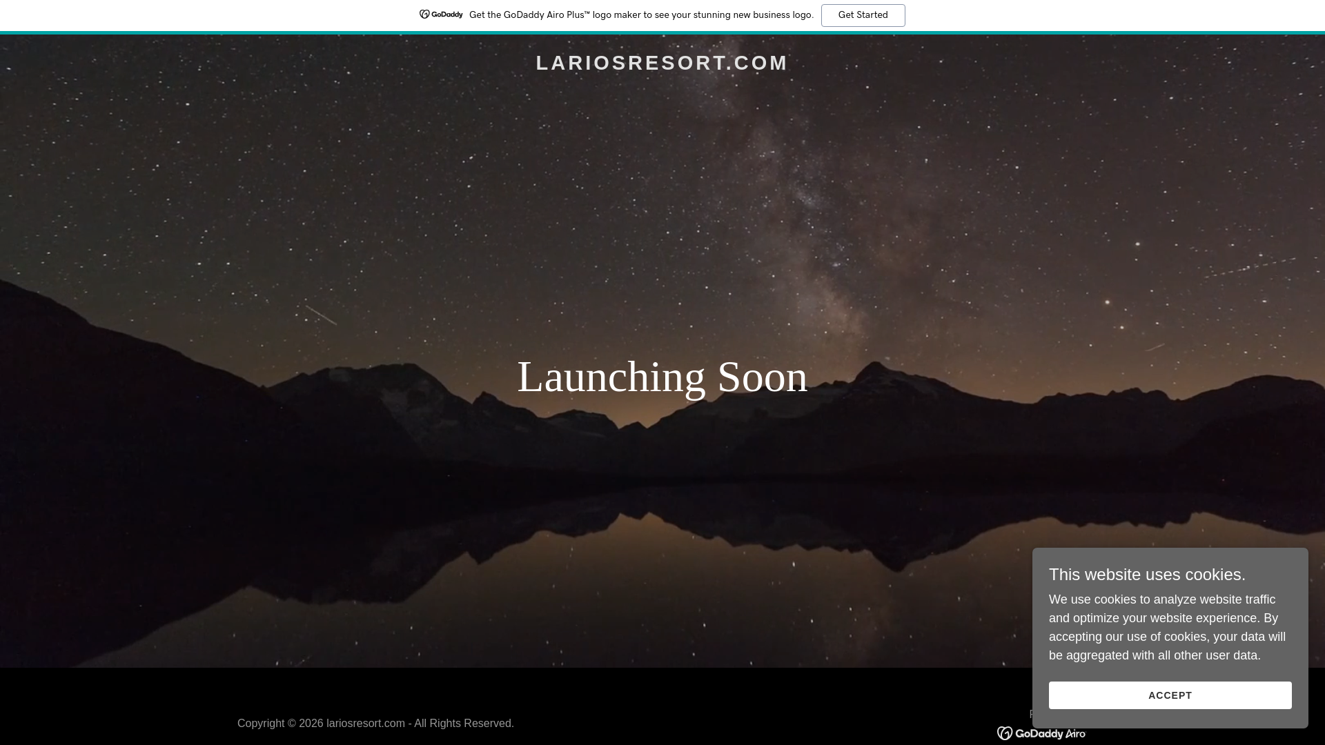 website screenshot of https://lariosresort.com