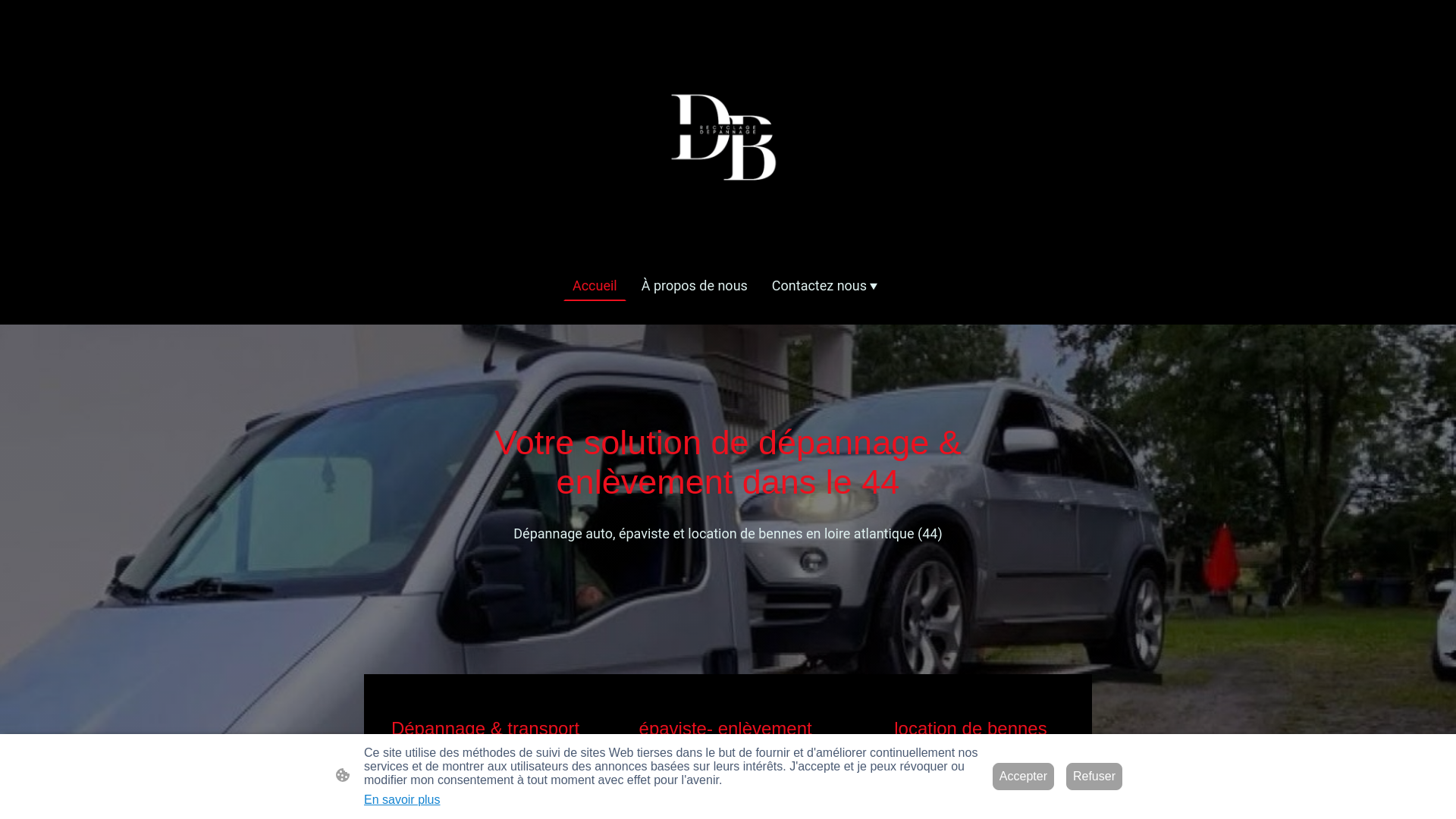 website screenshot of https://db-recyclagedepannage.fr/