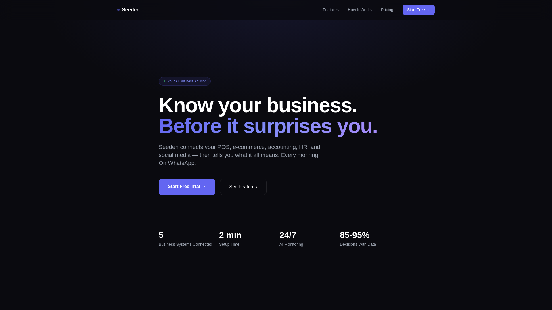 website screenshot of https://seeden-website.pages.dev/