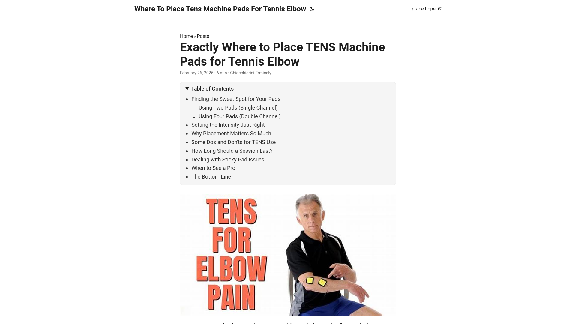 website screenshot of https://where-to-place-tens-machine-pads-for-tennis-elbow.pages.dev/
