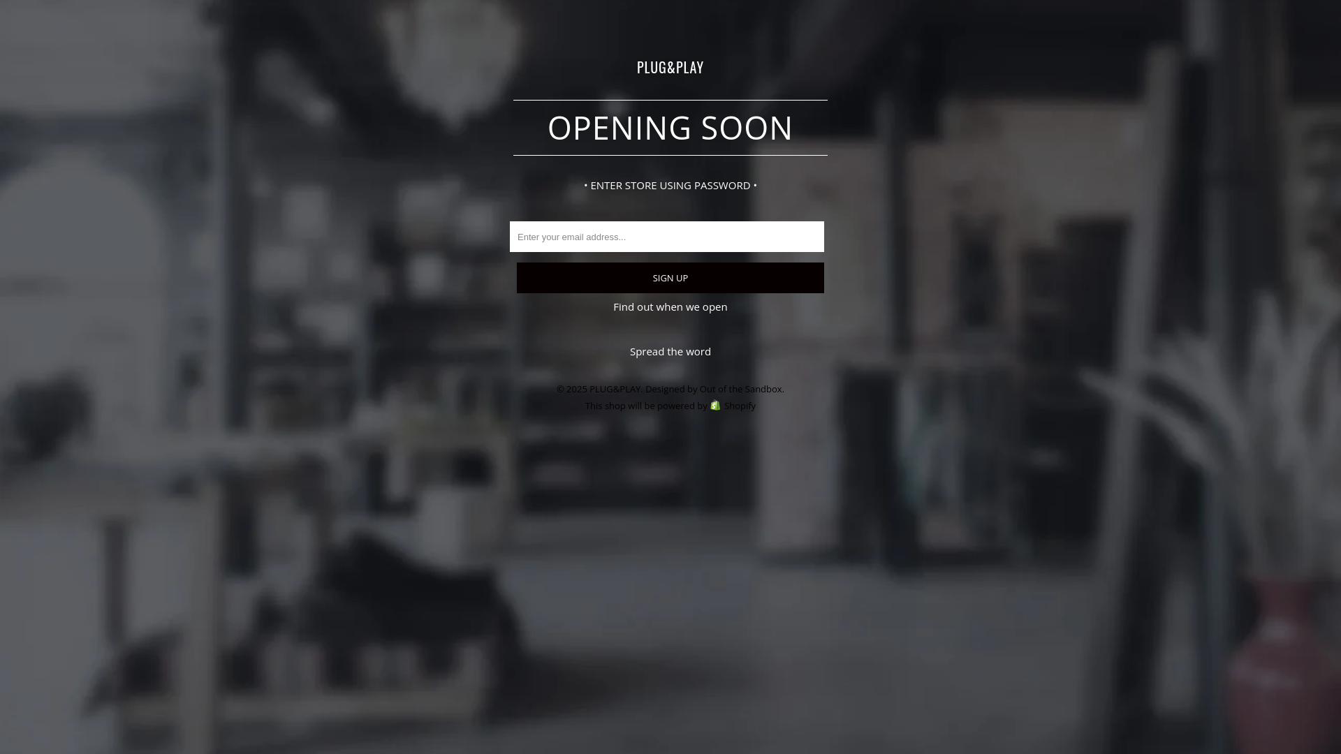 website screenshot of https://theplugandplay.net/