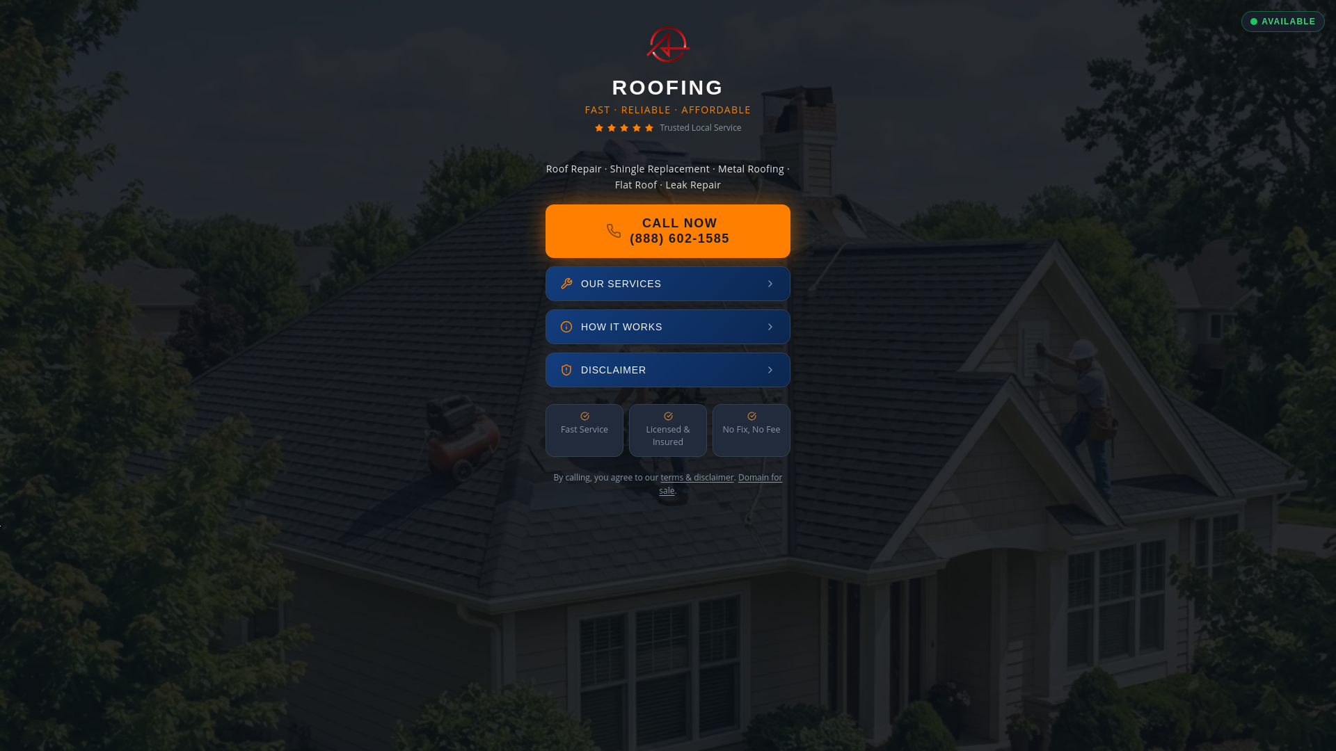 website screenshot of https://longviewroofingky.com/
