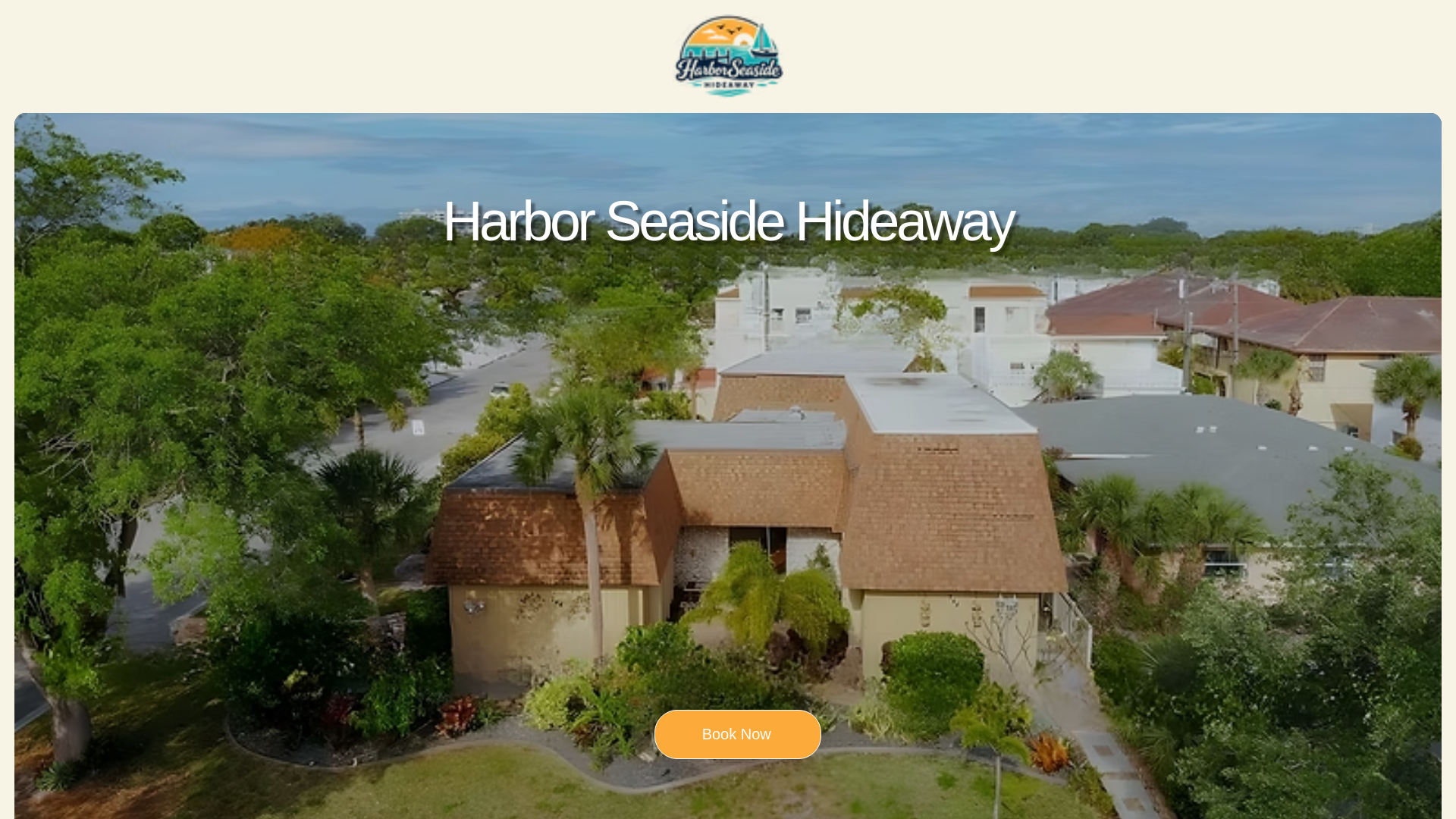website screenshot of https://harborseasidegetaway.com