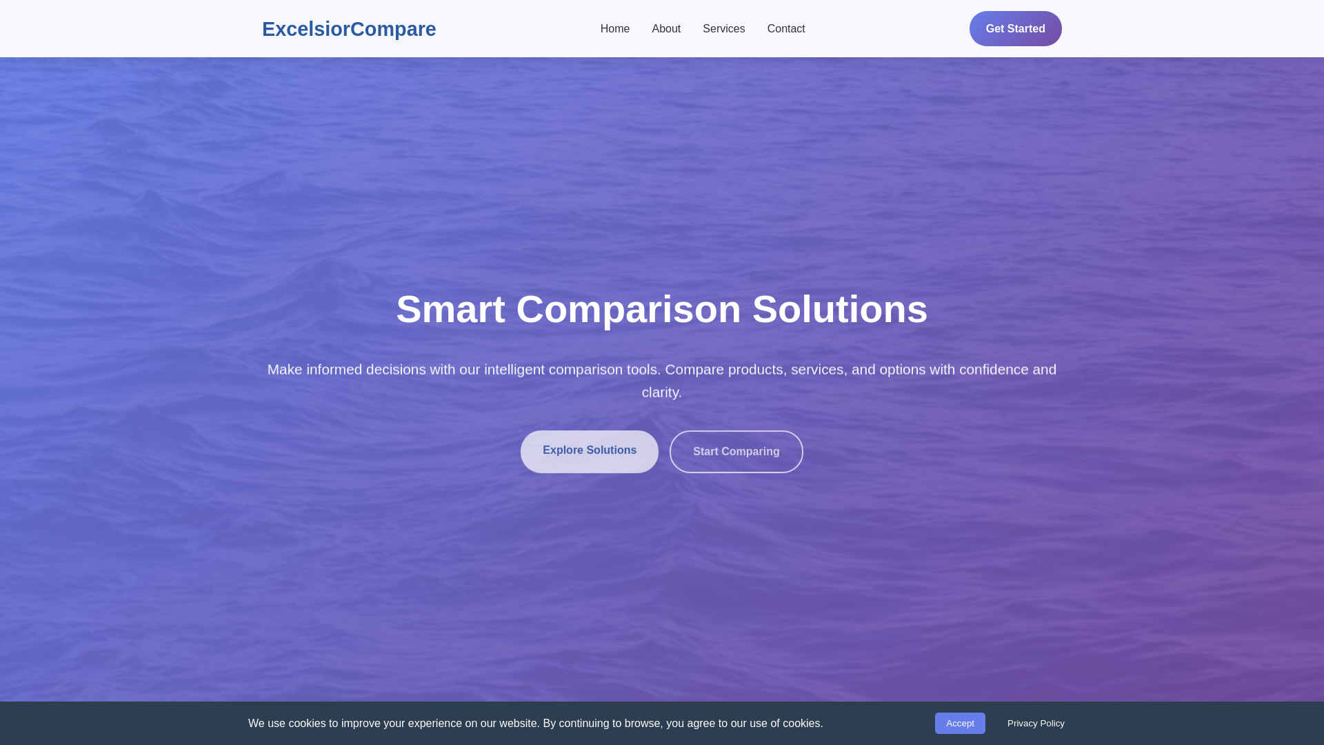 website screenshot of https://excelsiorcompare.sbs/