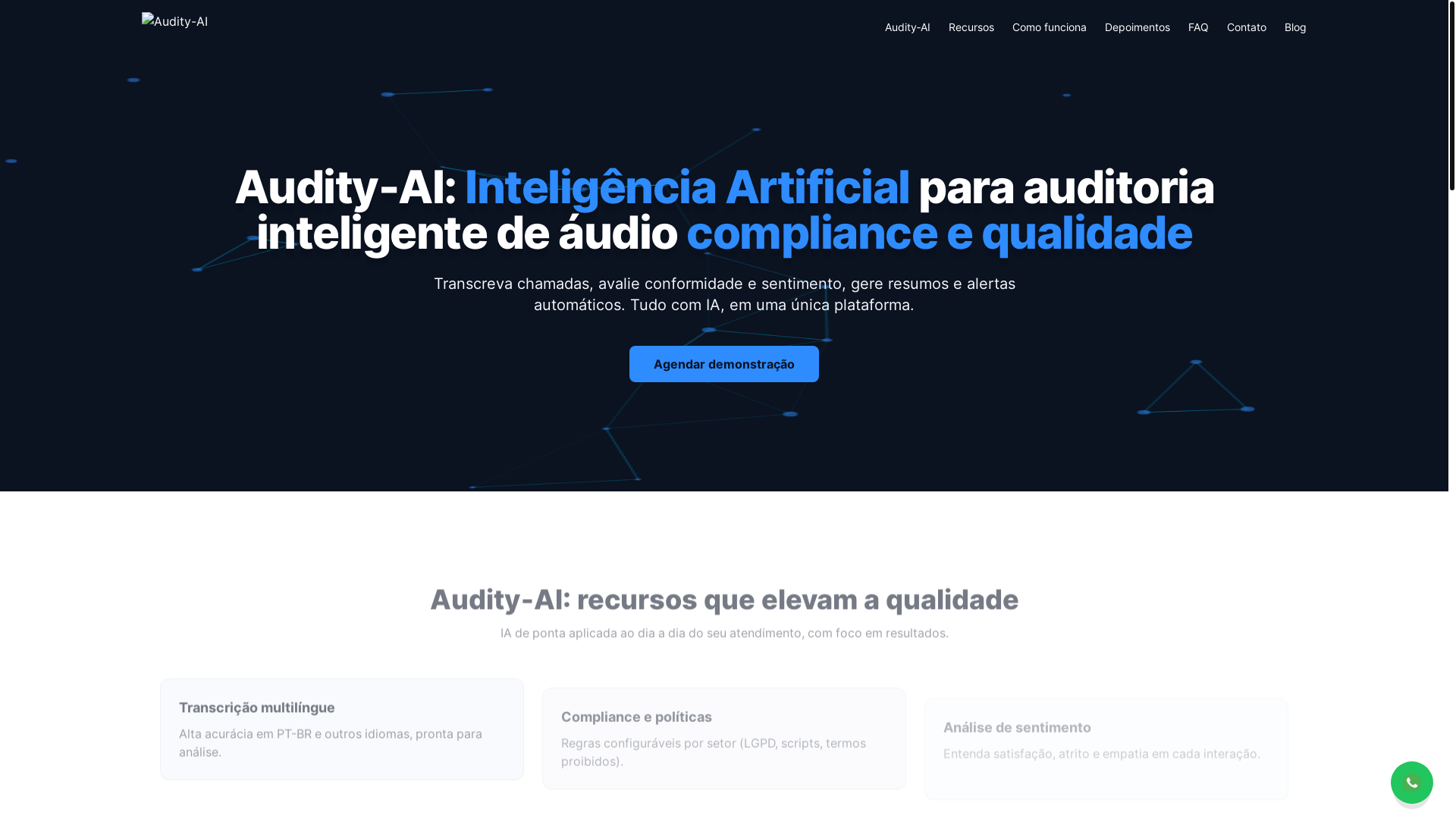 website screenshot of https://audity-ai-website.pages.dev/