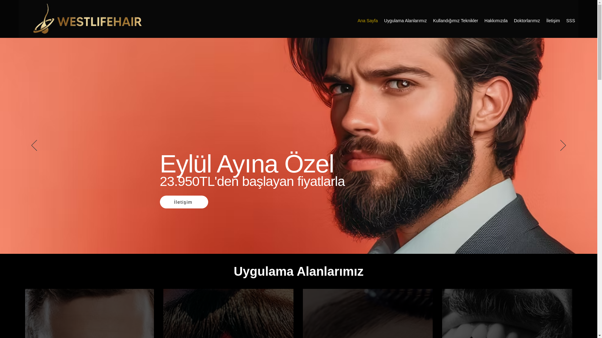 website screenshot of https://westlifehairs.com/