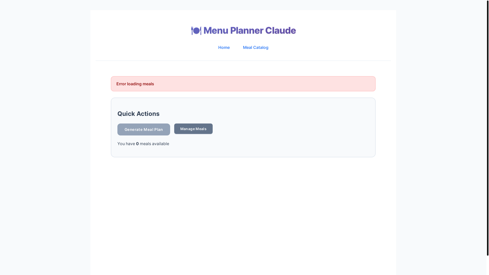 website screenshot of https://menu-planner-claude-nextjs.pages.dev/