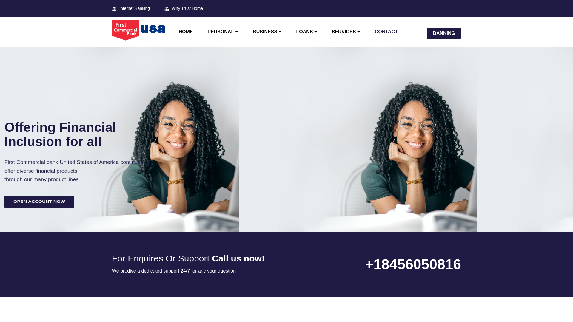 website screenshot of https://fibusa.online/