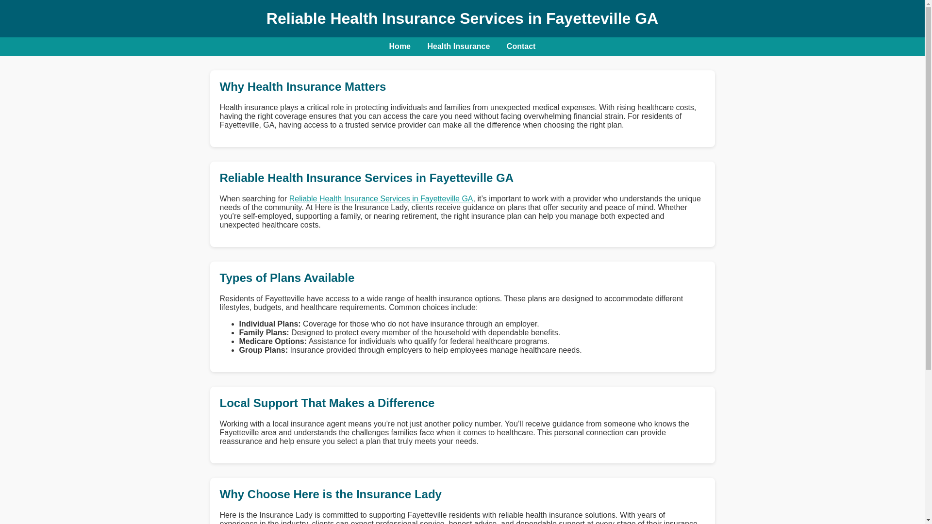 website screenshot of https://reliable-health-insurance-services.pages.dev/