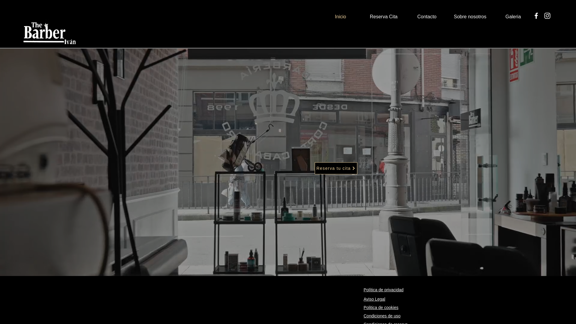 website screenshot of https://ivanrodriguezpeluqueria.com/