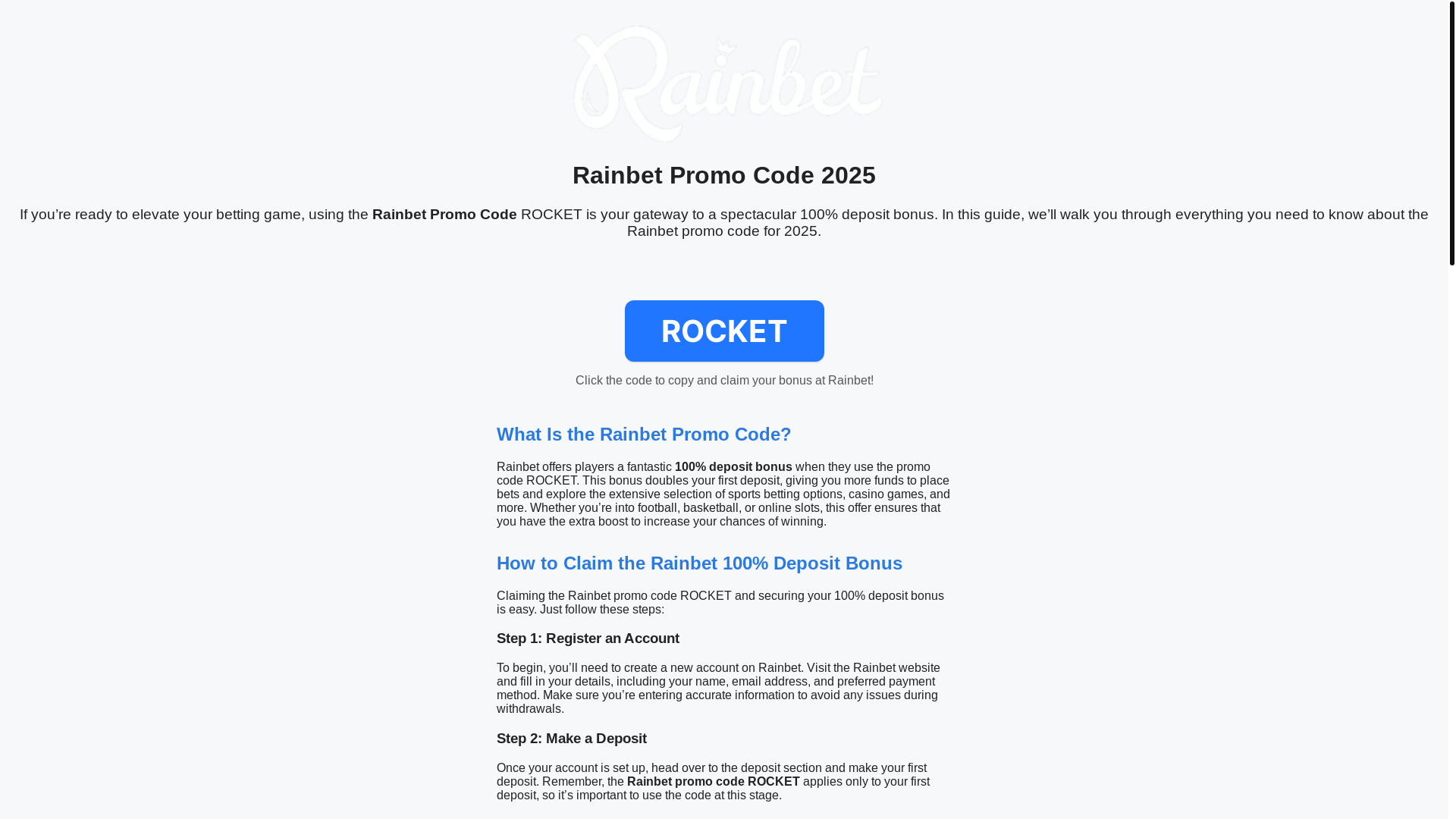 website screenshot of https://rainbetcode.com/