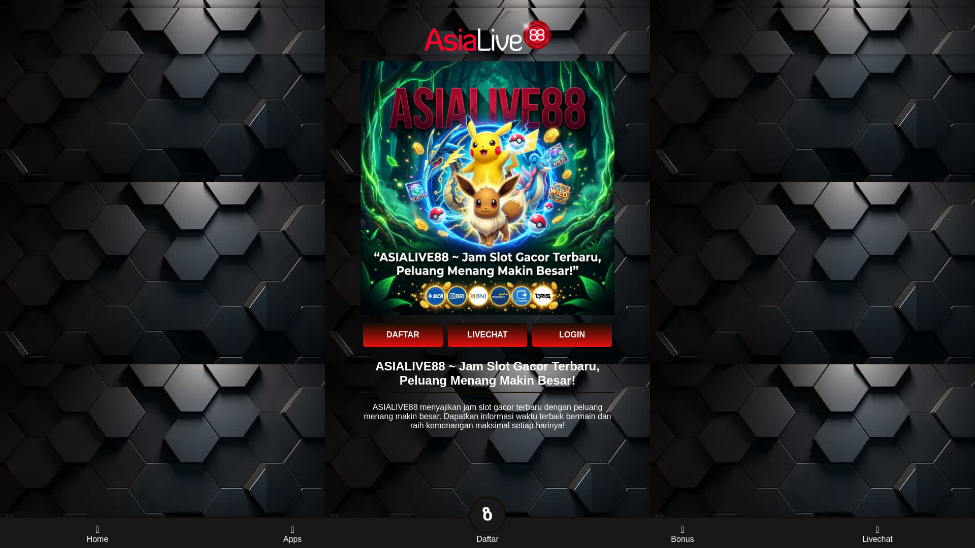 website screenshot of https://asialive88win-slot.pages.dev/