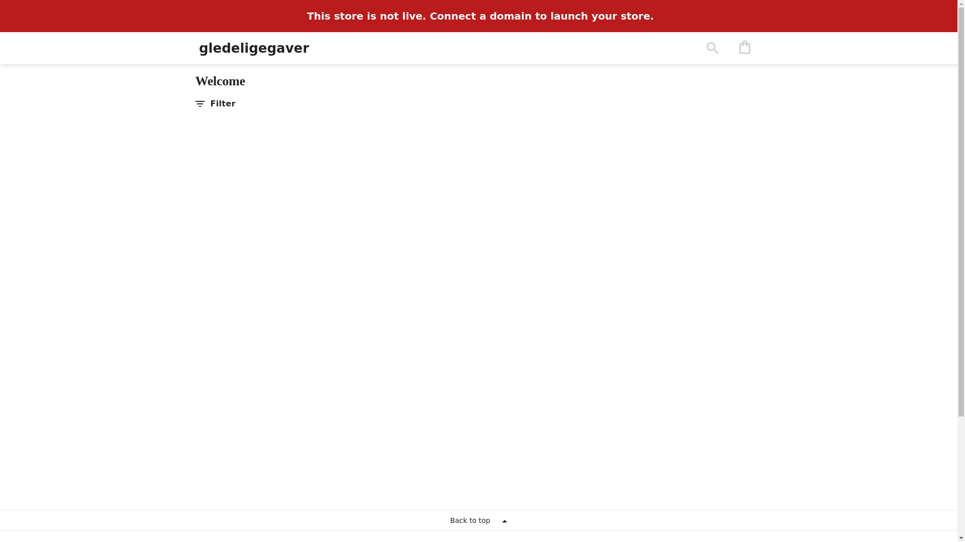 website screenshot of https://gledeligegaver.com/