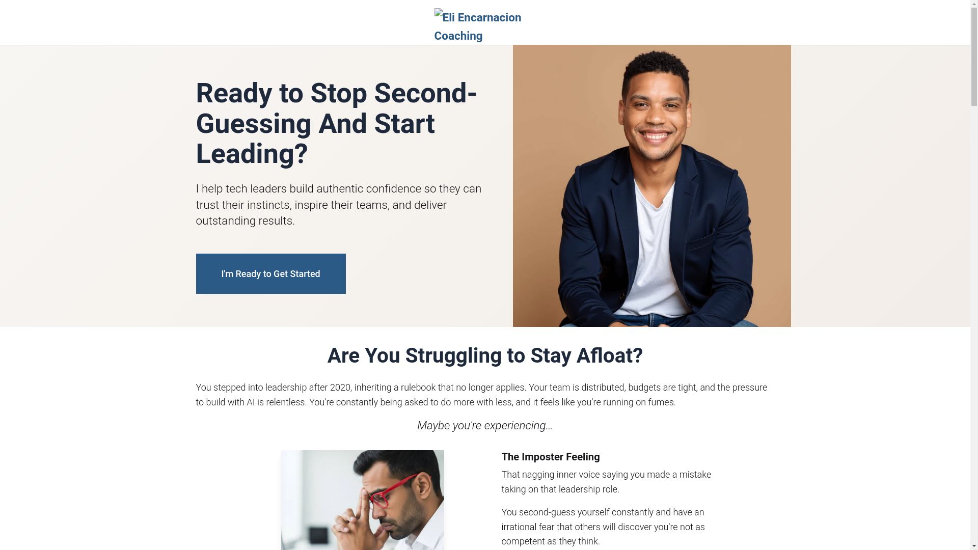 website screenshot of https://coaching-site-856.pages.dev/