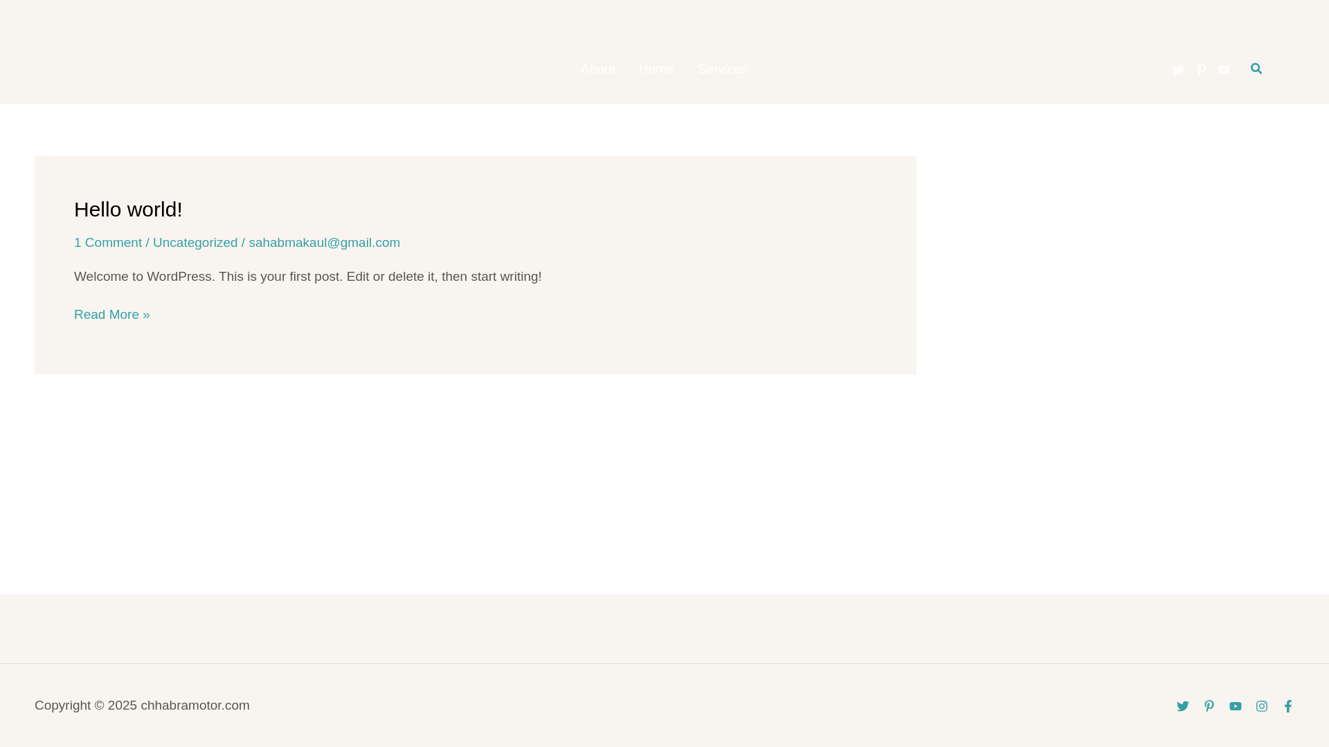 website screenshot of https://chhabramotor.com/