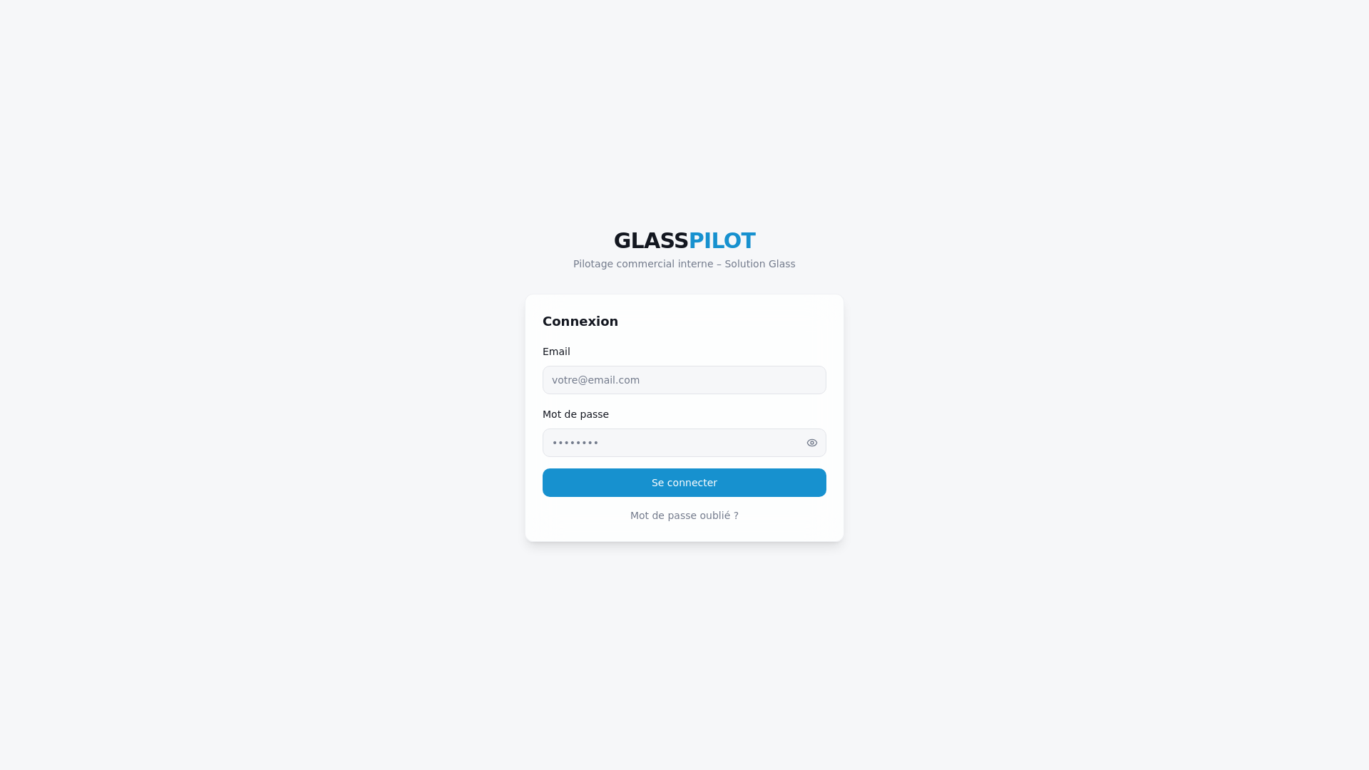 website screenshot of https://glasspilot-commercial.fr/