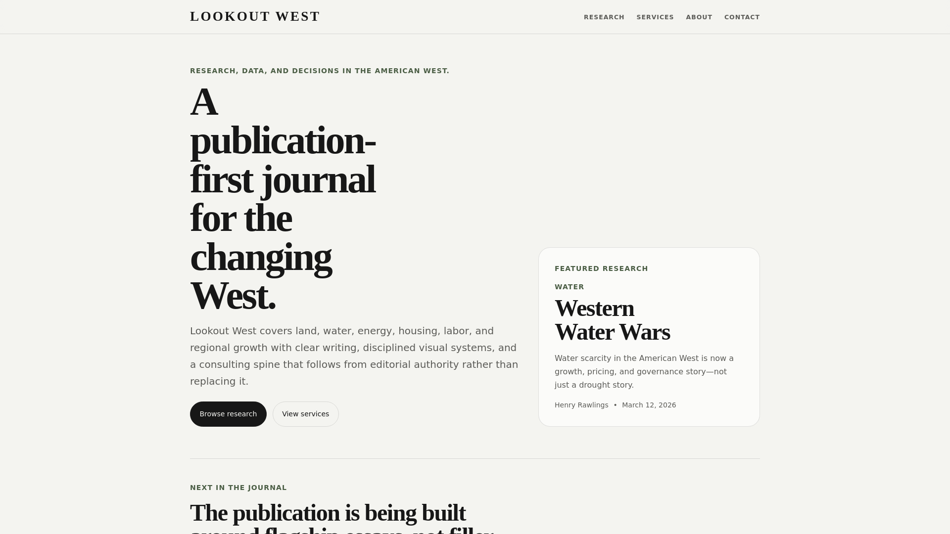 website screenshot of https://lookout-west.pages.dev/