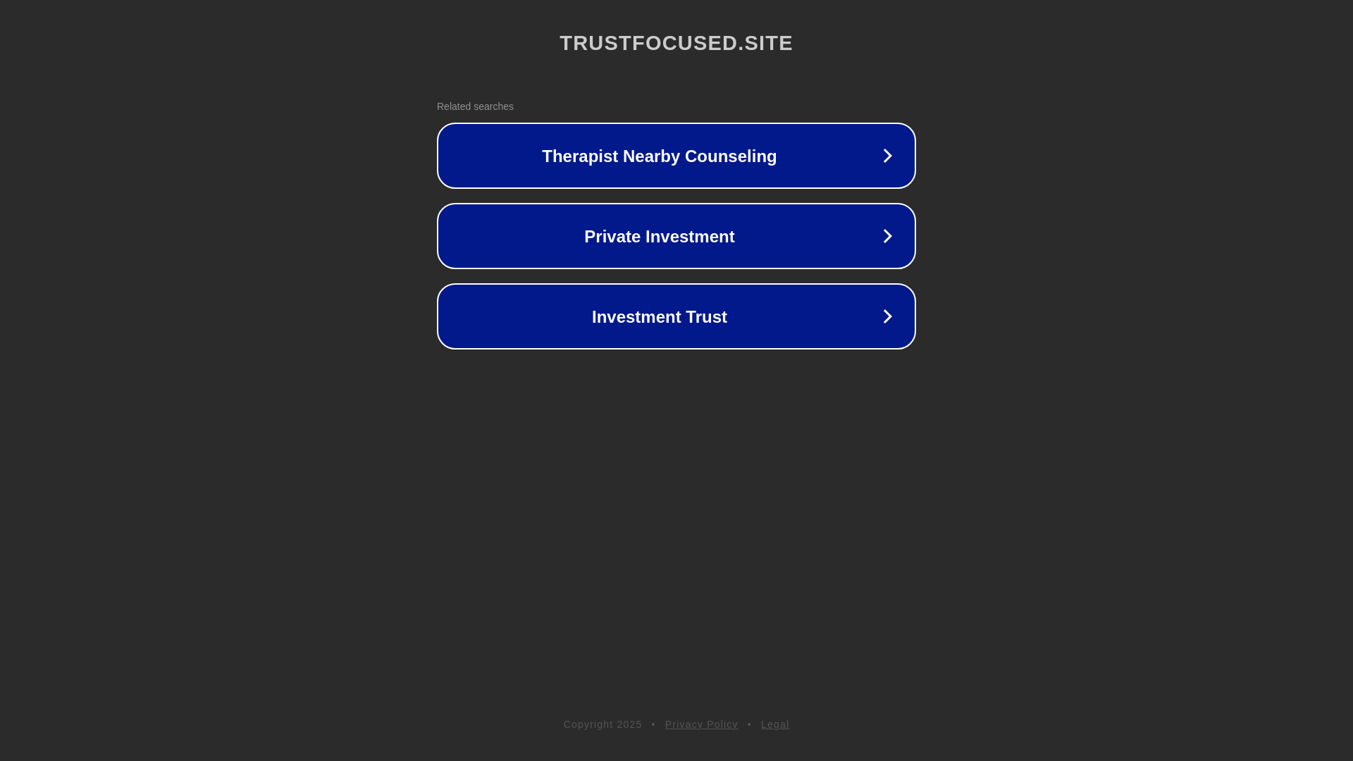 website screenshot of https://trustfocused.site/