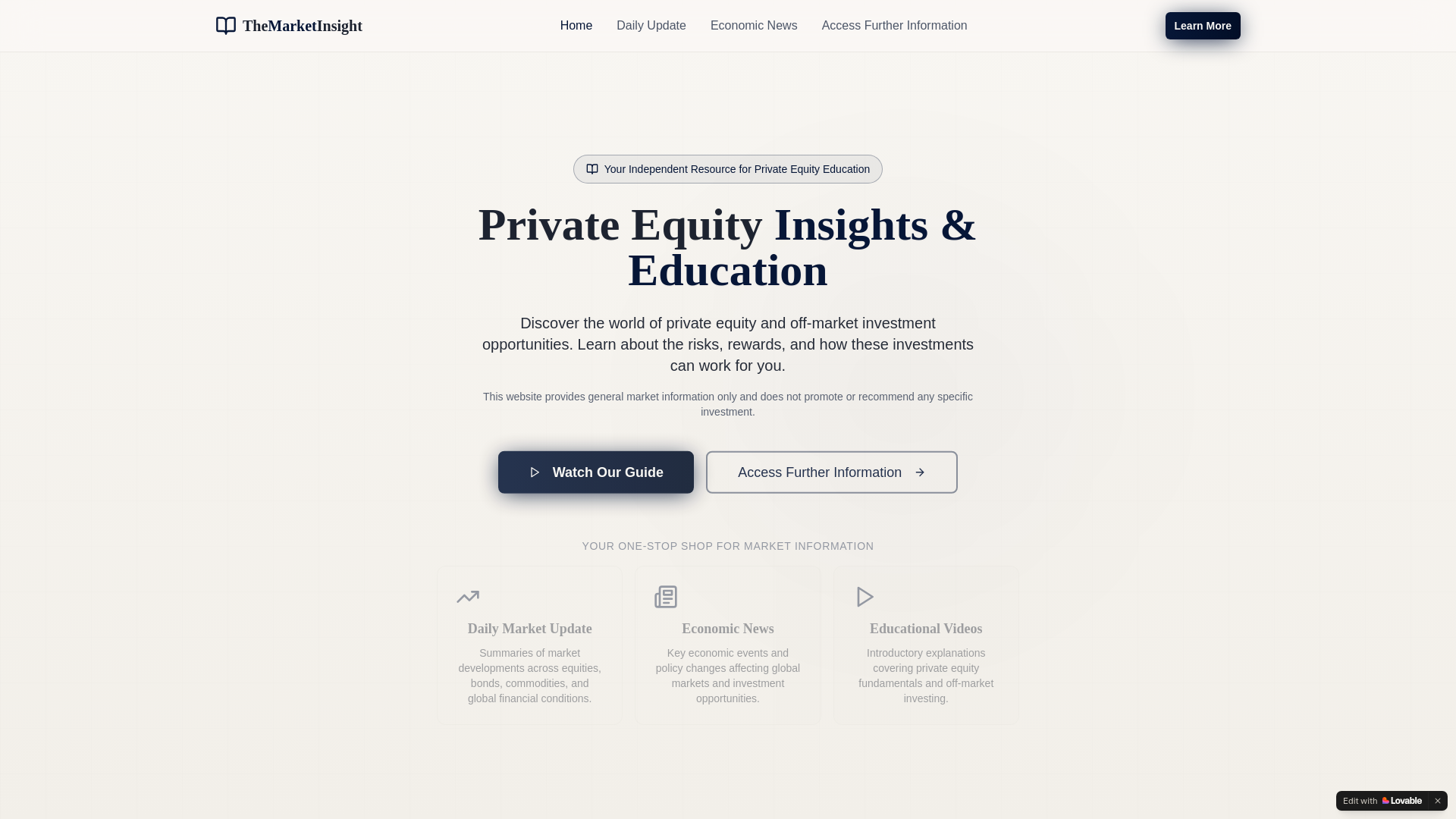 website screenshot of https://themarketinsightreport.info