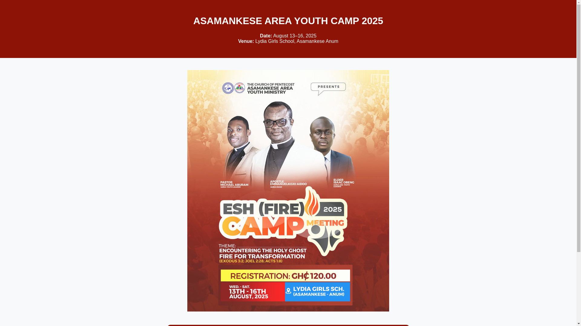 website screenshot of https://asafirecamp25.com/