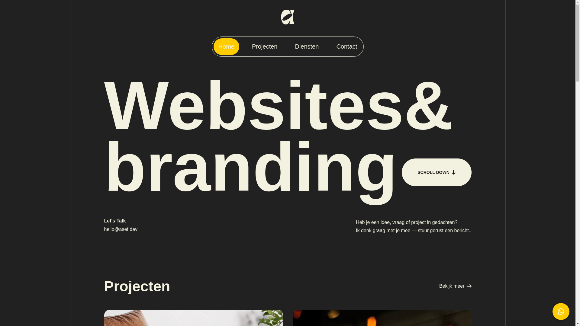 website screenshot of https://asefmertcamel.be/