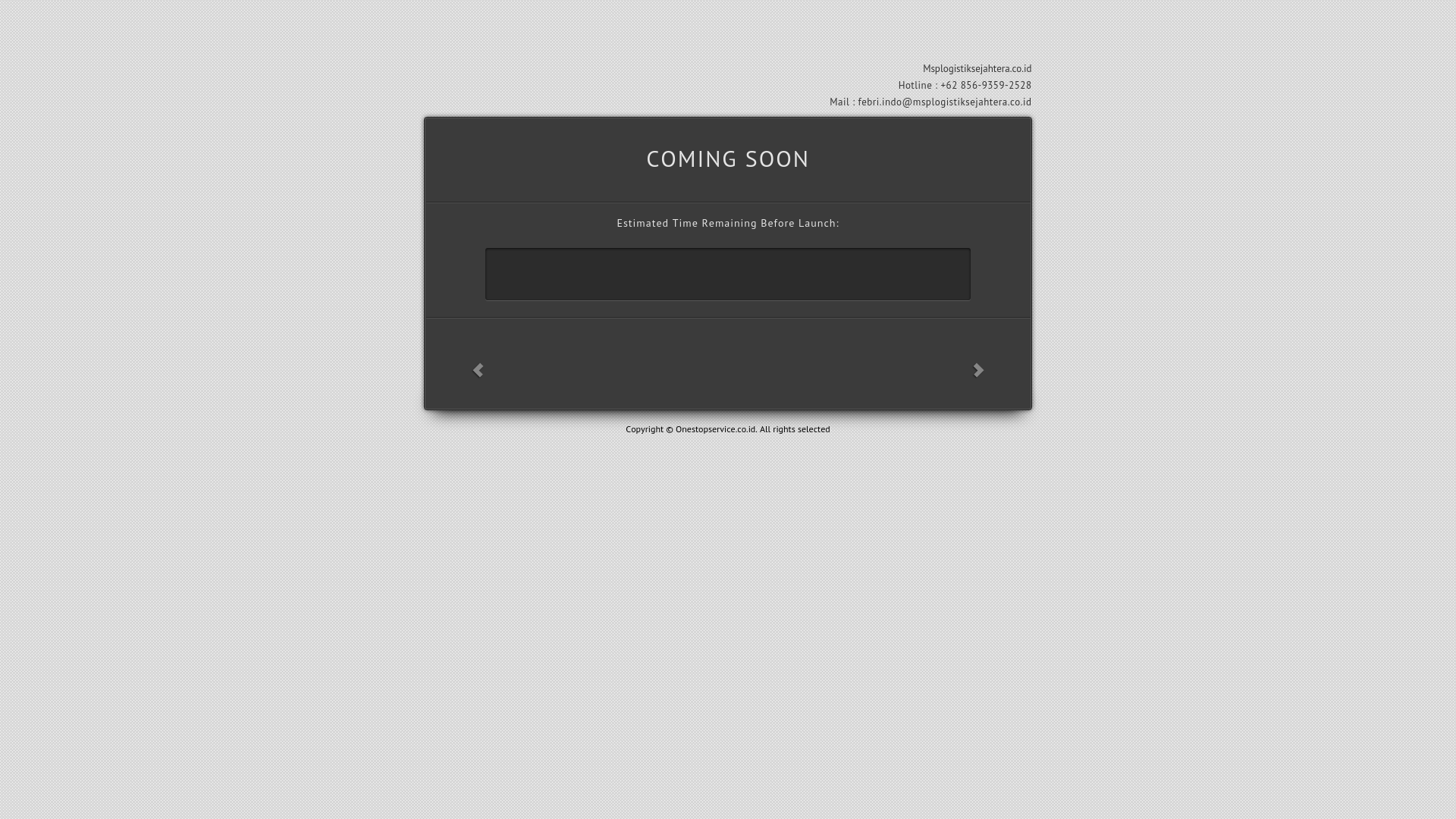 website screenshot of https://msplogistiksejahtera.co.id/