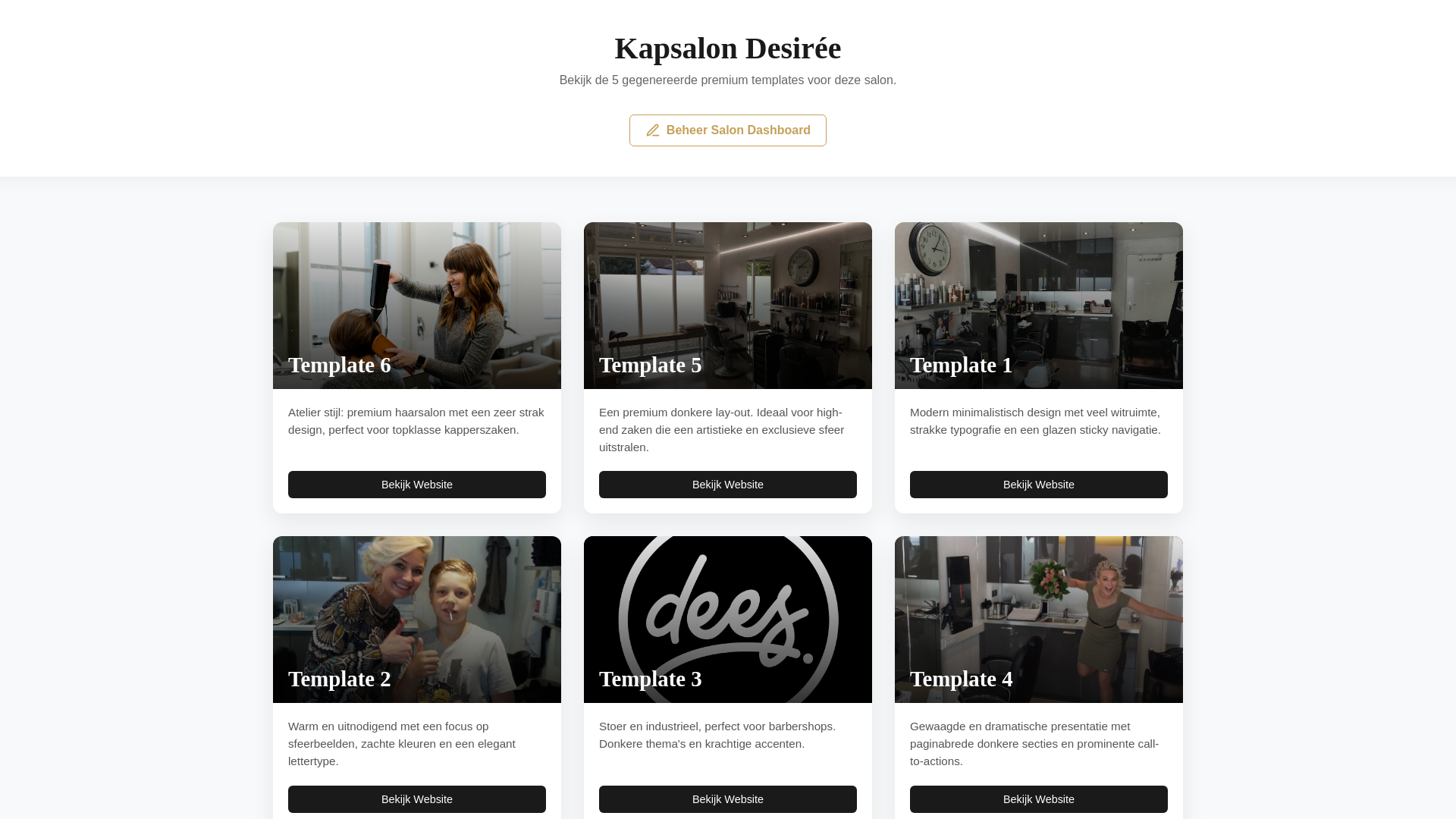 website screenshot of https://kapsalon-desir-e.pages.dev/