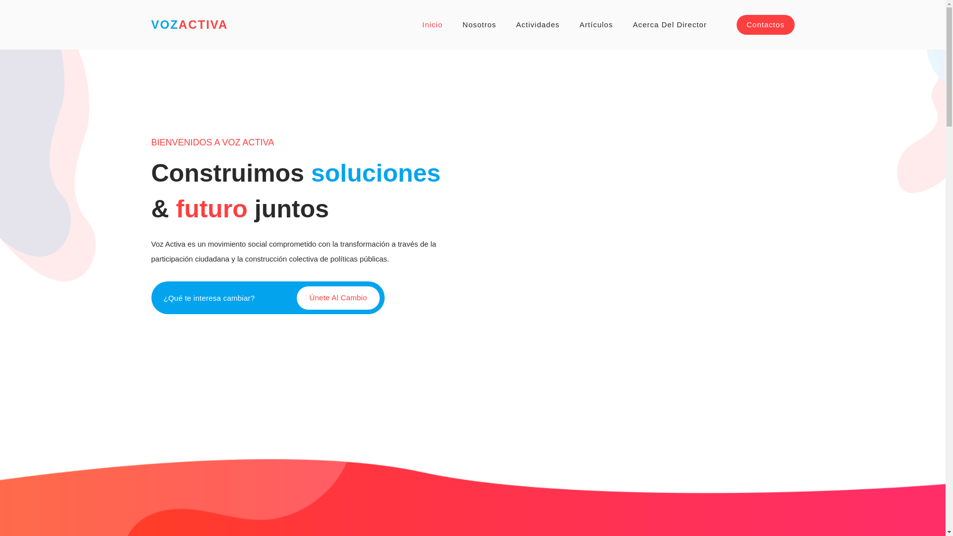 website screenshot of https://vozactiva.com.do/